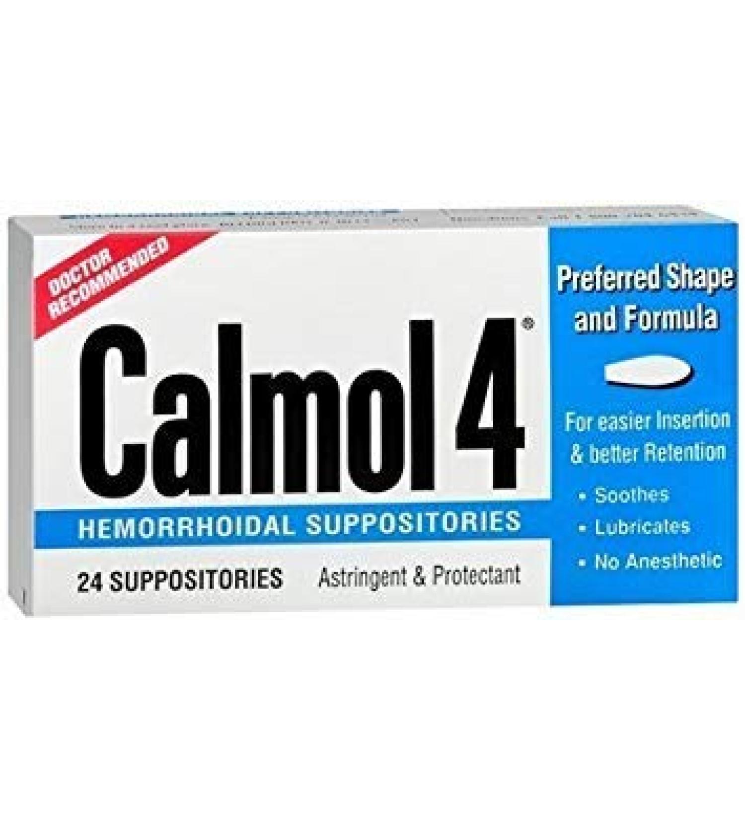 Calmol Hemorrhoidal Suppositories 24 Each - 2pc