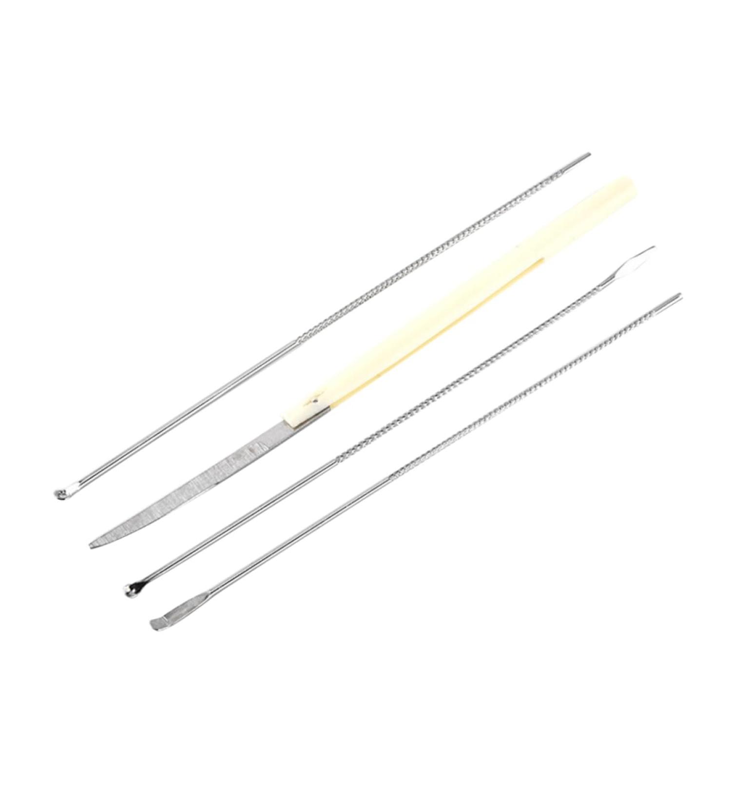 Stainless Steel Ear Tool Set - Ear Scoop & Spoon Kit | Silver Earmuffs - Buy Online on GoSupps.com