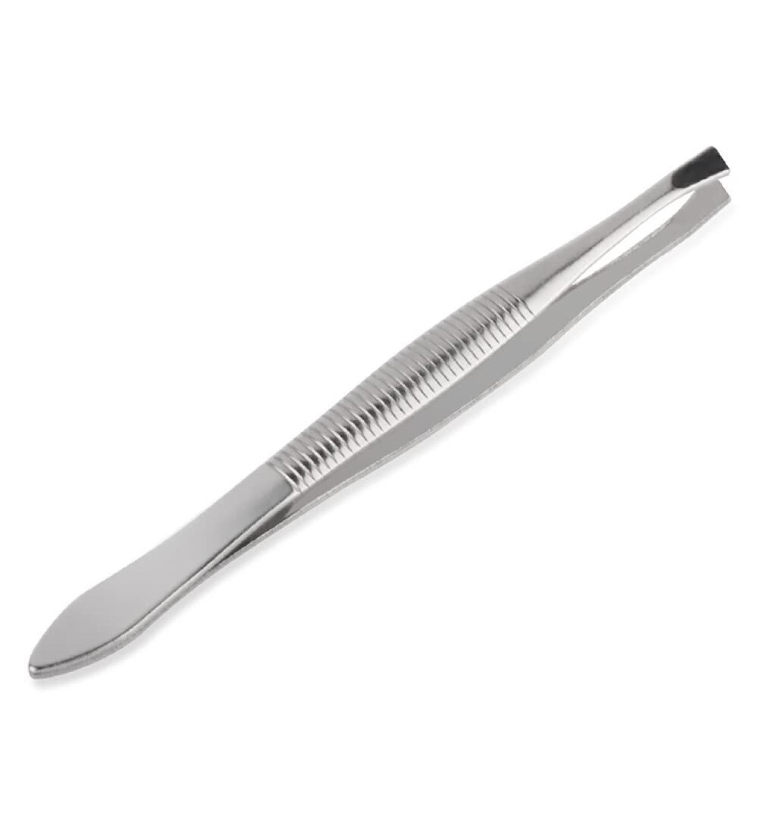 Pulabo Stainless Steel Eyebrow Tweezers & Trimmer - 2 Piece Beauty Tool Set for Perfect Eyebrows & Facial Hair Removal - Buy Online on GoSupps.com