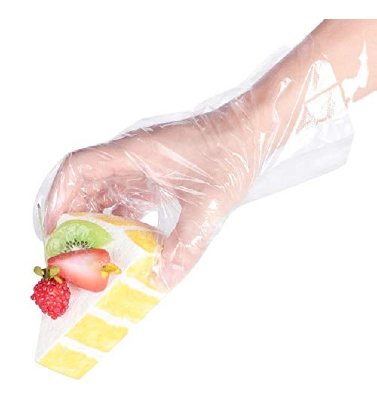 St llion Clear Disposable Plastic Gloves - Food Safe & Multipurpose | 400 Count - One Size Fits Most - Buy Online on GoSupps.com