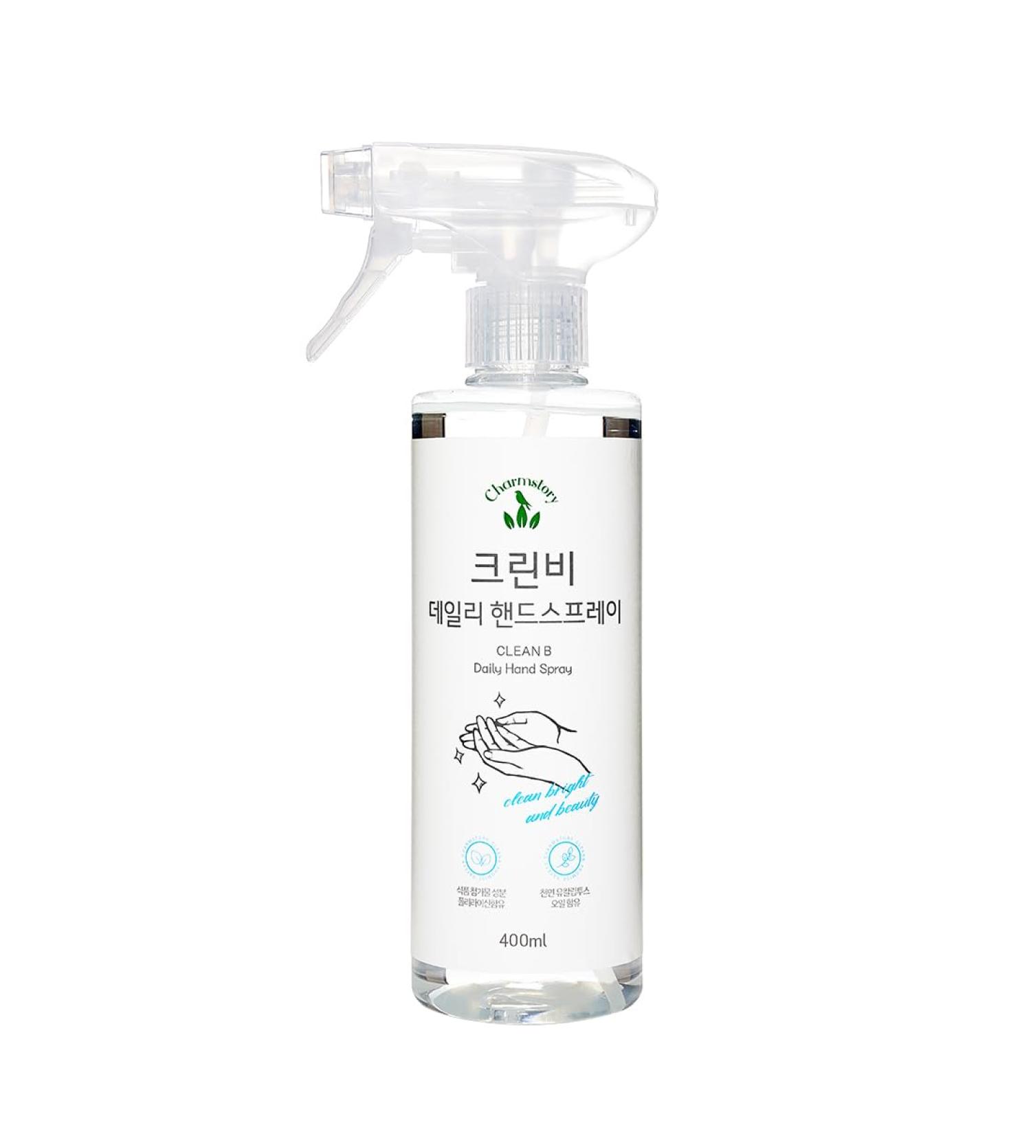 Clean B Daily Hand Wash Spray 13.5 Fl Oz | No-Rinse Hand Cleaner Food-Grade Ingredients Refreshing Eucalyptus & 7 Herbal Blend - Buy Online on GoSupps.com