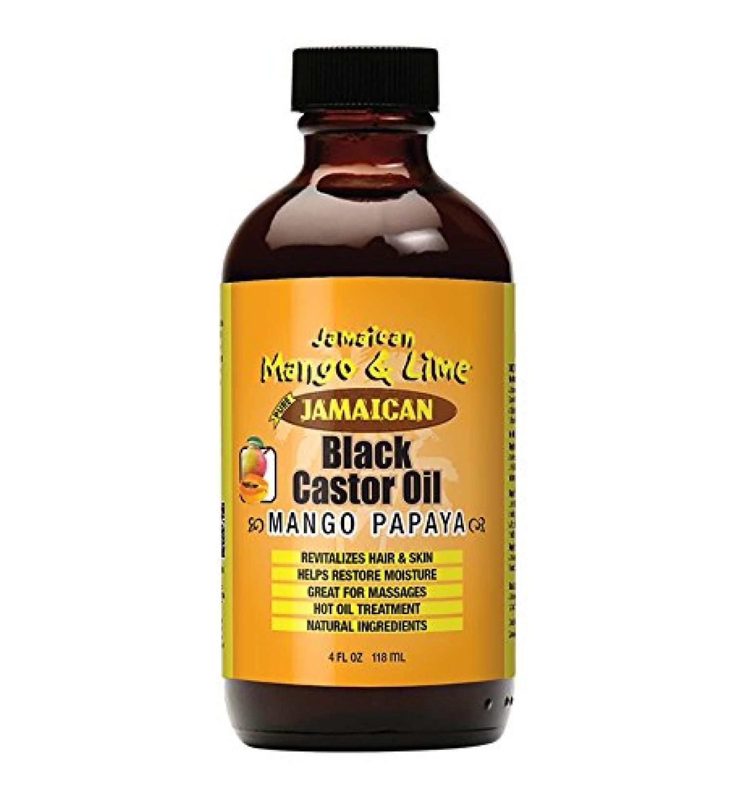 Jamaican Mango and Lime Black Castor Oil Papaya 4 Ounce (Pack of 6) Papaya 4 Ounce (Pack of 6)