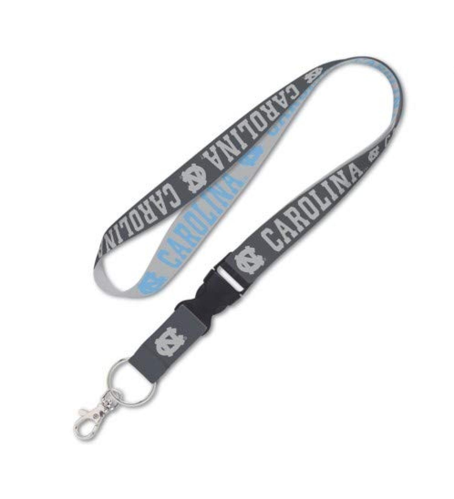 UNC Tarheels North Carolina Grey Charcoal Lanyard
