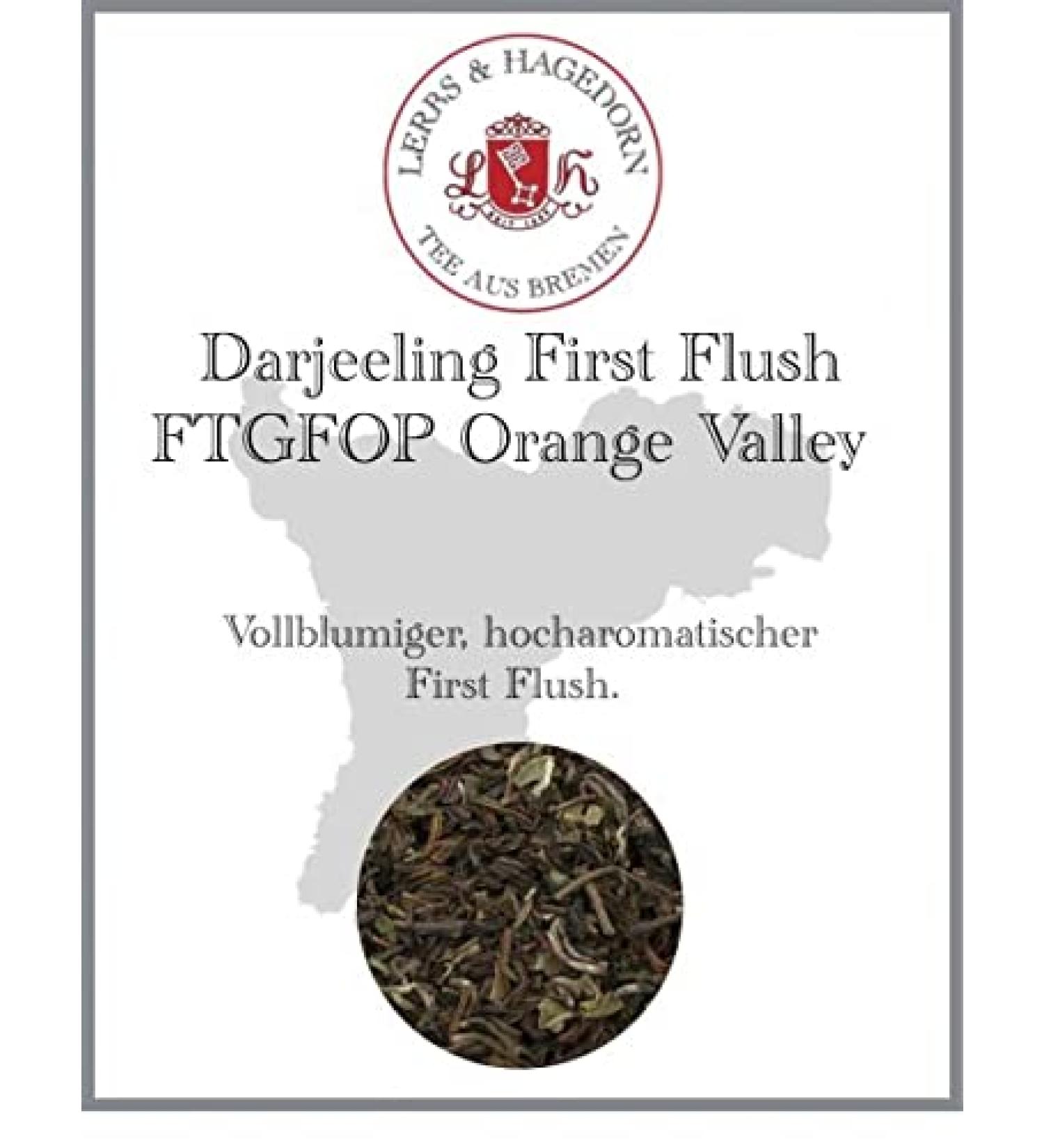  Lerbs & Hagedorn Darjeeling First Flush FTGFOP Orange Valley 250 g - Buy Online on GoSupps.com