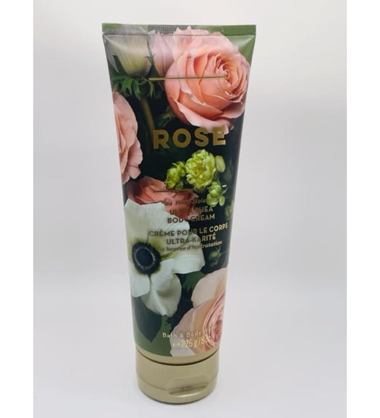 Rose 24 Hour Moisture Body Cream 8 Ounce Full Size
