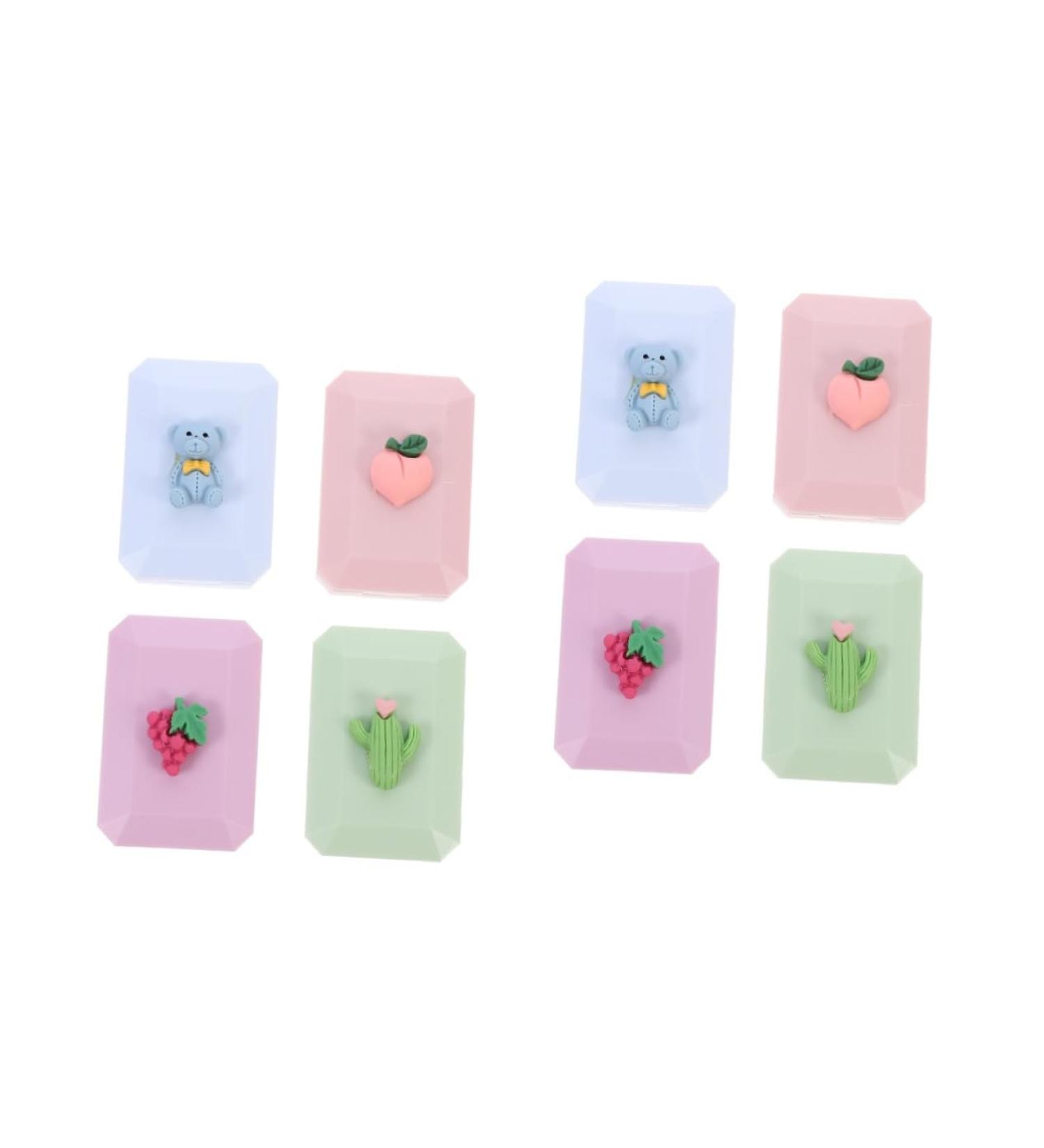 Partykindom 8 STK Travel Case for Contact Lenses - Durable Plastic Lens Holder & Storage Set for Eye Care on Holiday - Buy Online on GoSupps.com