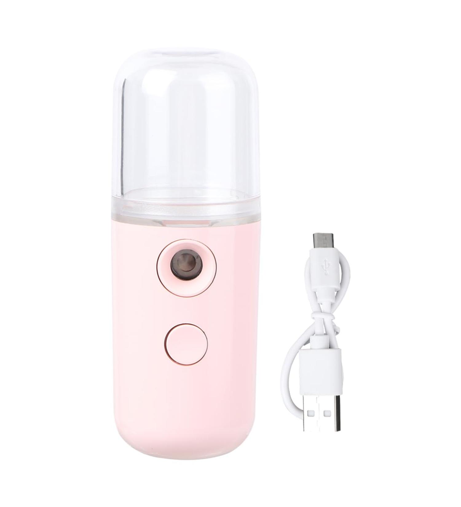 WRITWAA 1Pc Portable Nano Facial Humidifier Spray Rechargeable Skin Moistener for Beauty Spa Yoga and Home Use Handy Cool Mist for Hydration and Refreshing Skin Care - Buy Online on GoSupps.com