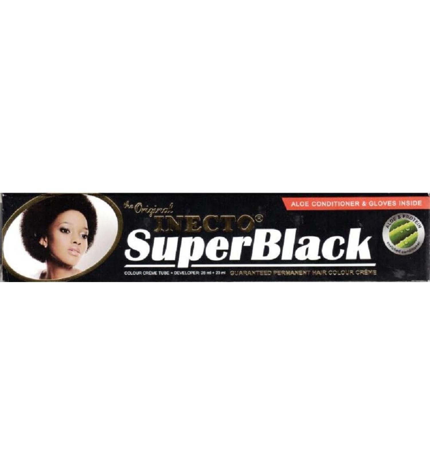 G n rique Permanent Hair Color Cream for Curly Hair INECTO SUPERBLACK