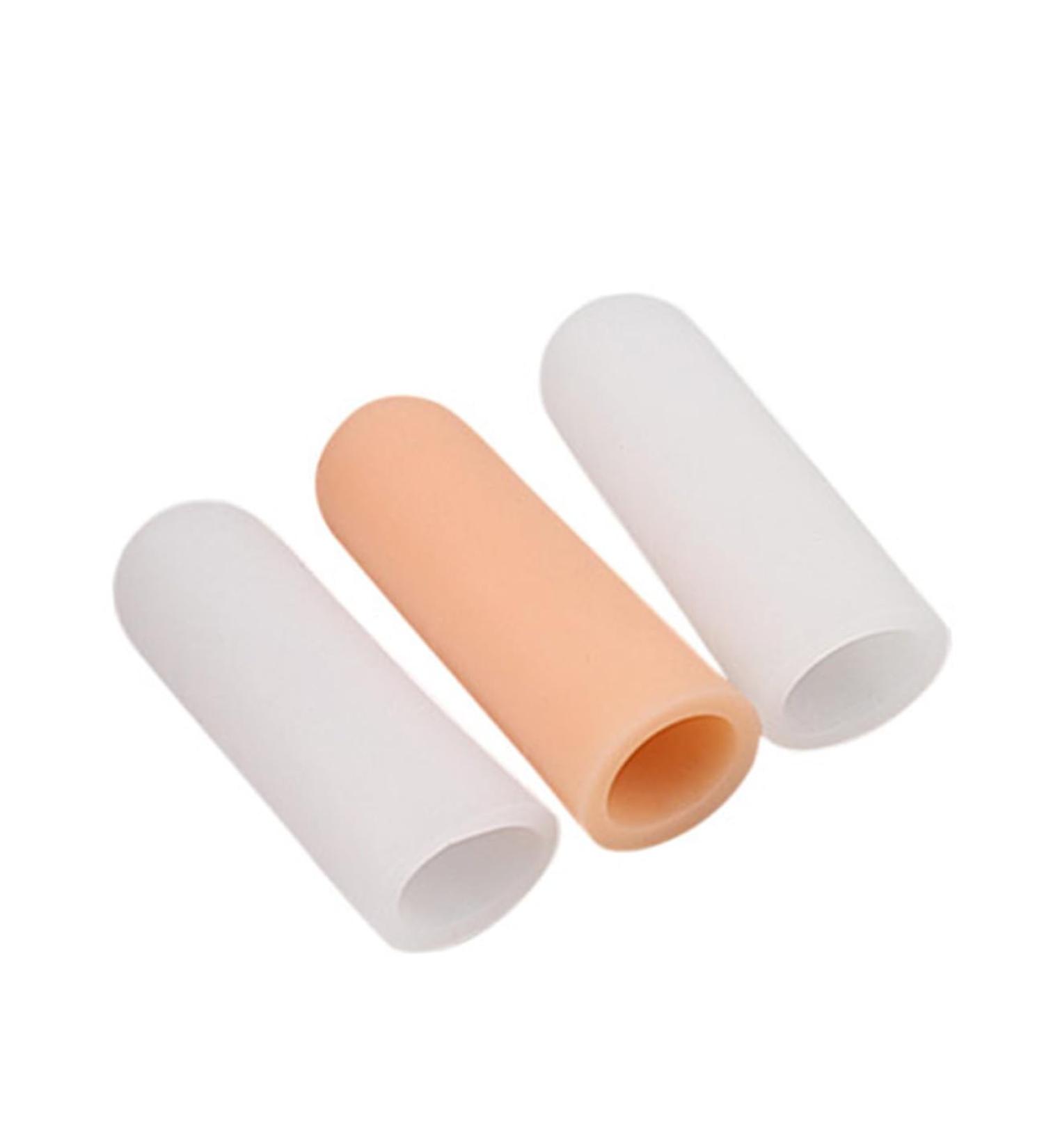 FOMIYES Finger Sleeve Protectors - Sports Finger & Toe Caps for Injury Support - Thumb & Nail Protection White - Buy Online on GoSupps.com