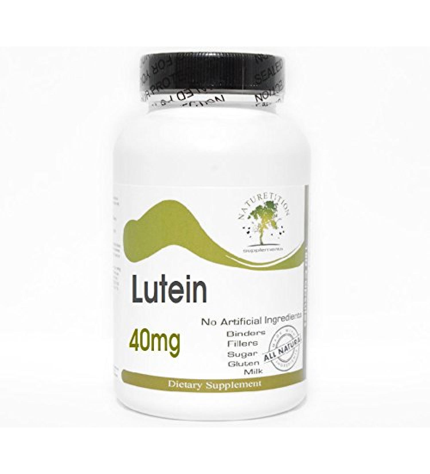 Lutein 40mg 180 Capsules - No Additives Naturetition Supplements