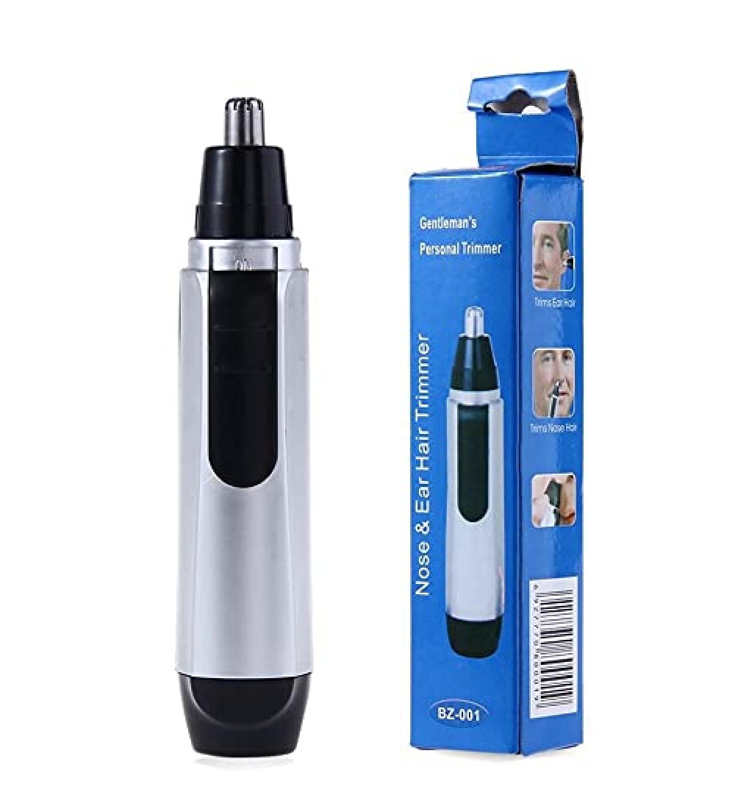 Professional Painless Ear and Nose Hair Trimmer - Battery-Operated Facial Hair Trimmer for Men & Women - Fast International Shipping - Buy Online on GoSupps.com