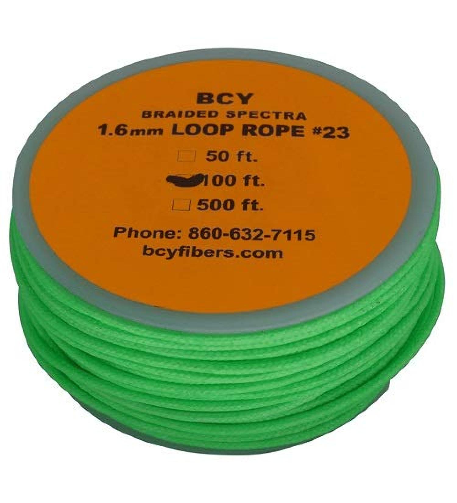 BCY Size 23 Loop Rope Neon Green 100 ft.
