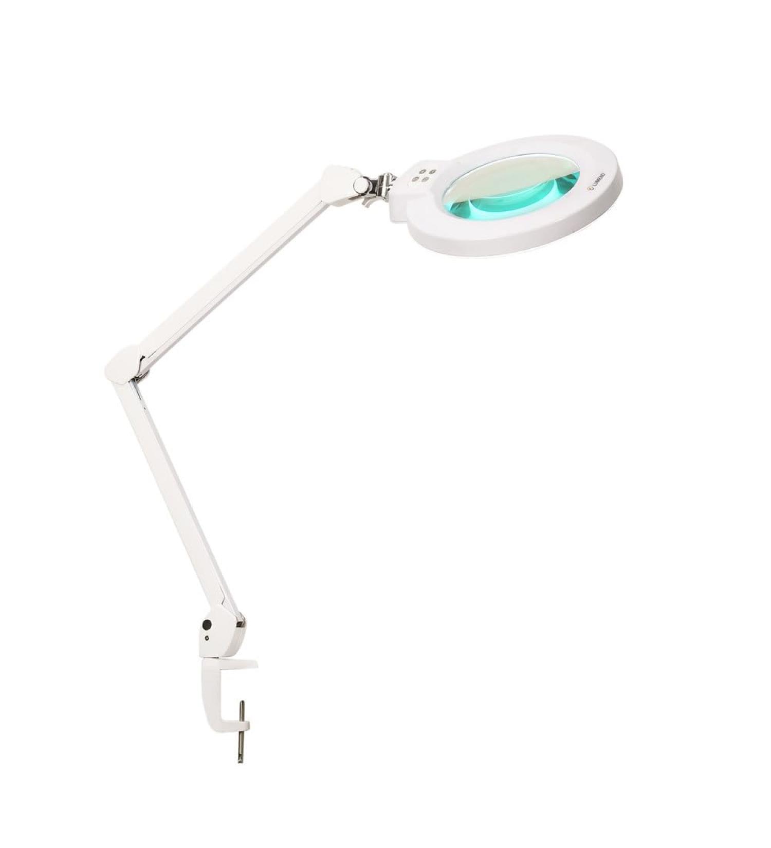 Buy Lumeno 8245PRO LED Magnifying Lamp - 177mm Glass Lens Dimmable & Durable Metal Housing for Reading & Foot Care | 5 Diopters - Buy Online on GoSupps.com