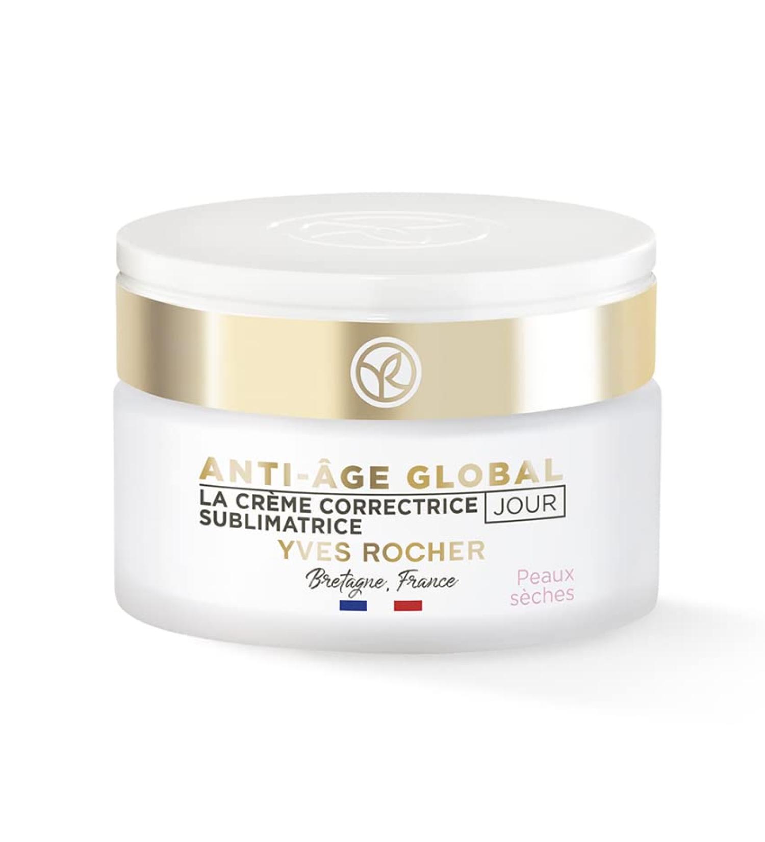 Yves Rocher Yves Rocher ANTI-AGE GLOBAL Corrective Day Cream - Anti-dark spot cream for dry skin - Anti-aging and anti-dark spot face cream - 50 ml