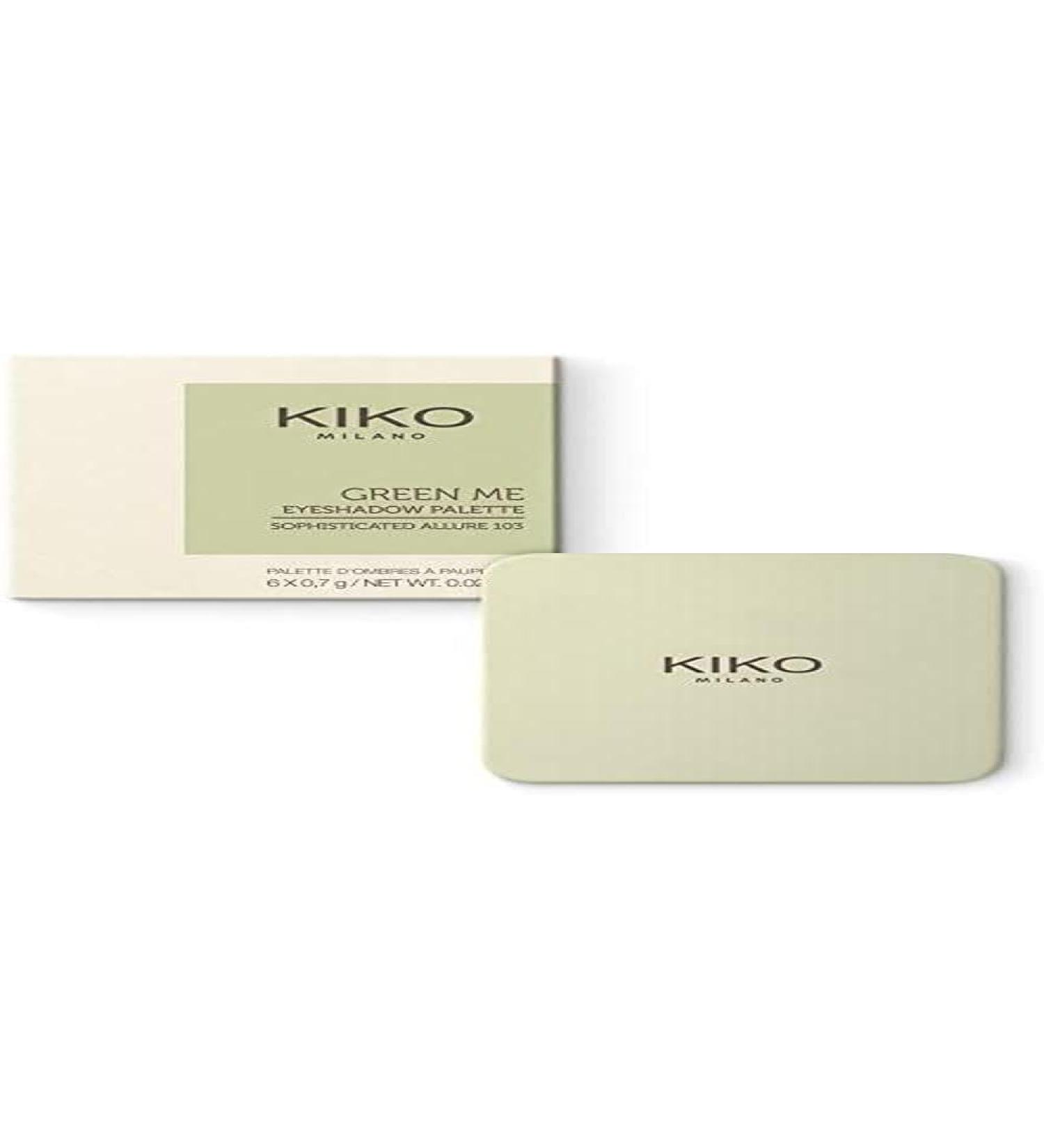 KIKO Milano Green Me Eyeshadow Palette | Palette with 6 eyeshadows with matte pearl and metallic finish
