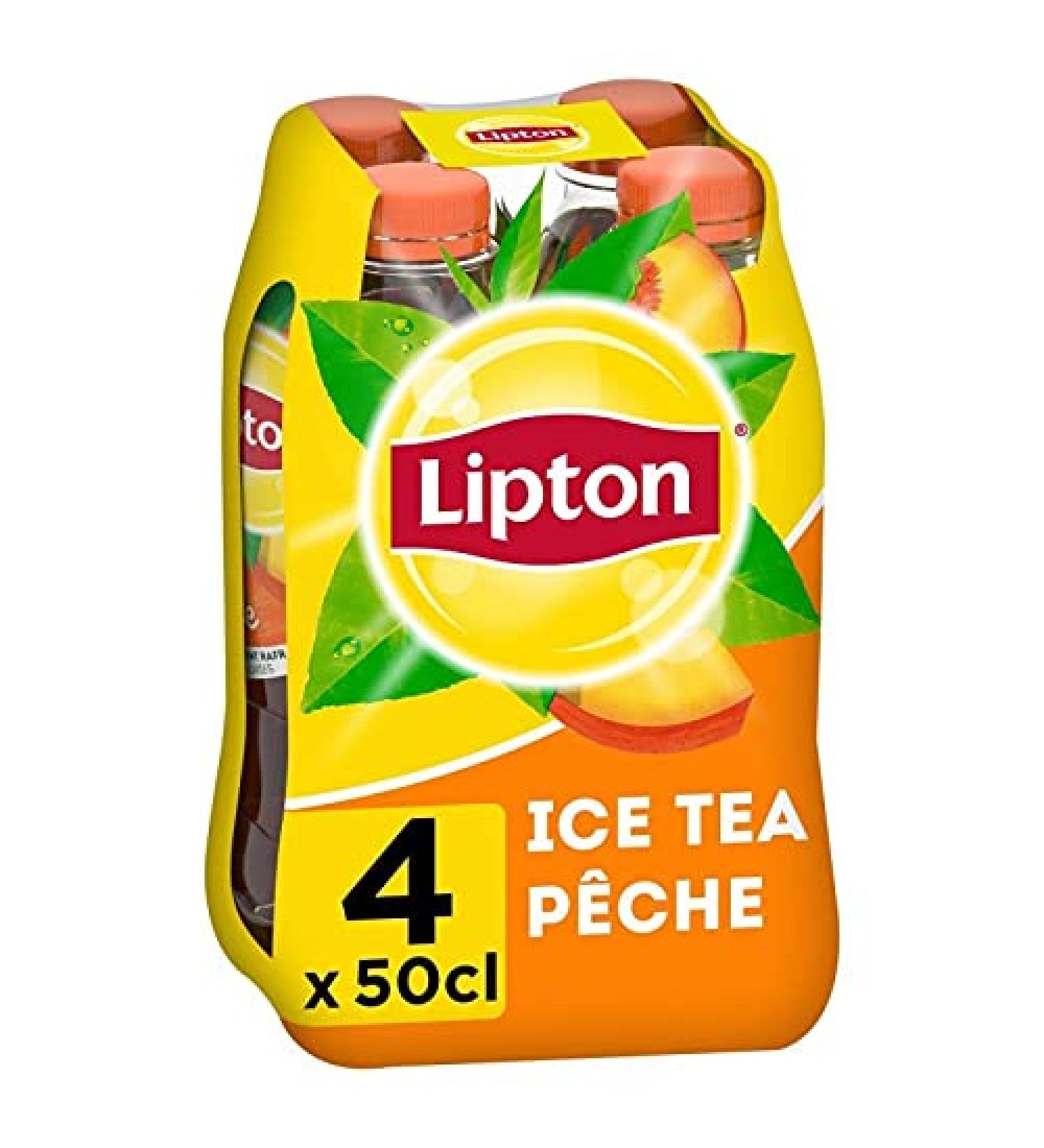 Lipton Peach Ice Tea 4 x 50cl EACH - Buy Online on GoSupps.com