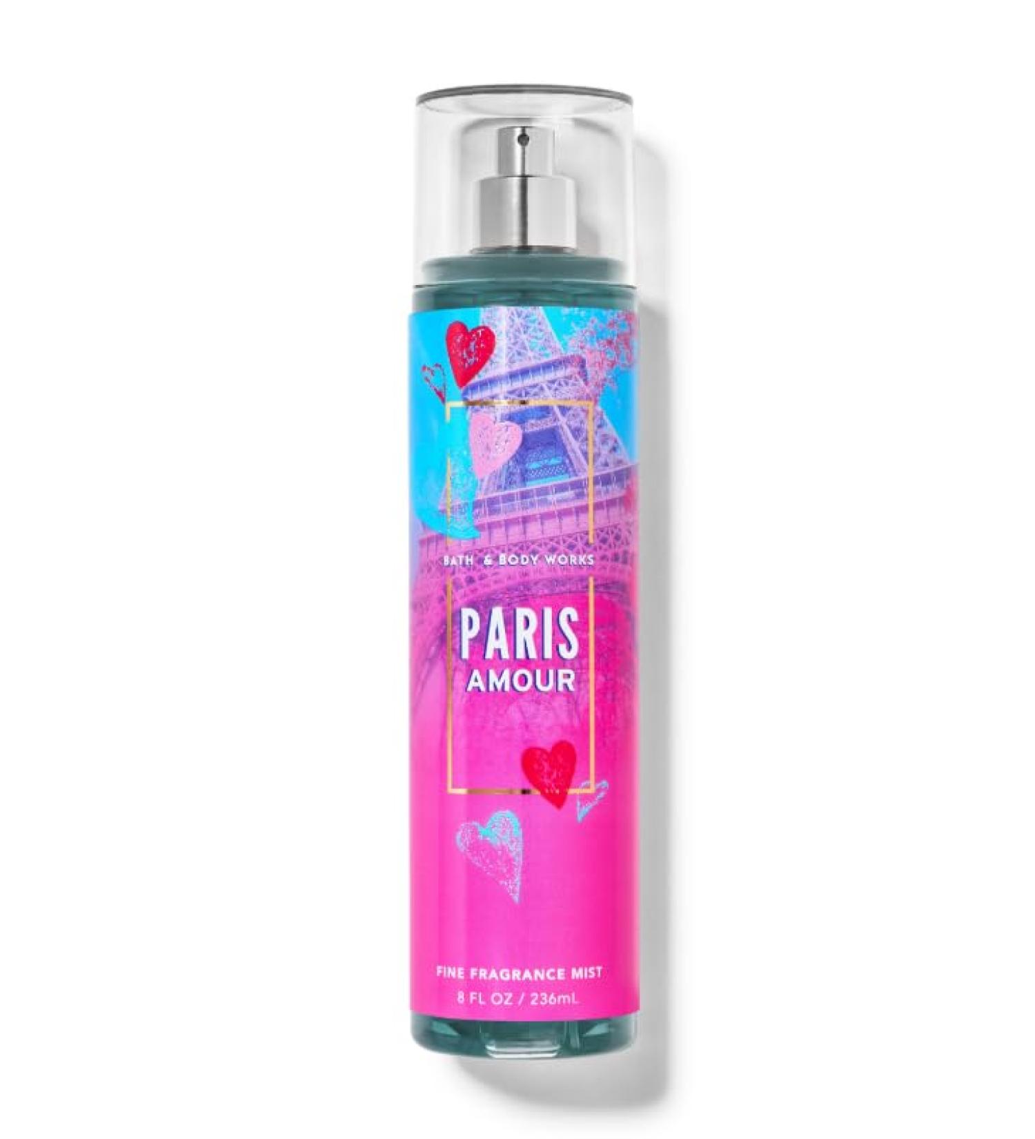 Bath and Body Spray Paris Amour Long Lasting Fine Fragrance Mist | 8 fl oz / 236 ml | BBW 8 Fl Oz (Pack of 1) Paris Amour