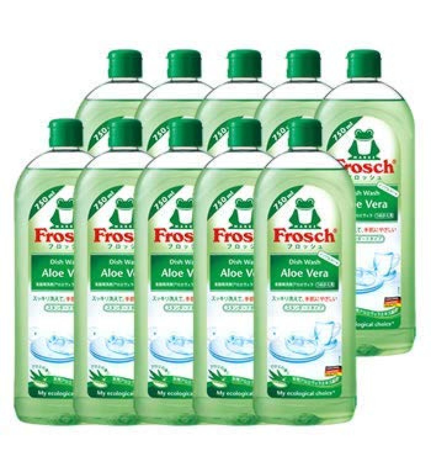 Set sale Asahi Kasei Frosch Frosch Dish detergent Aloe Vera Refill (750mL) 10 pieces Refill