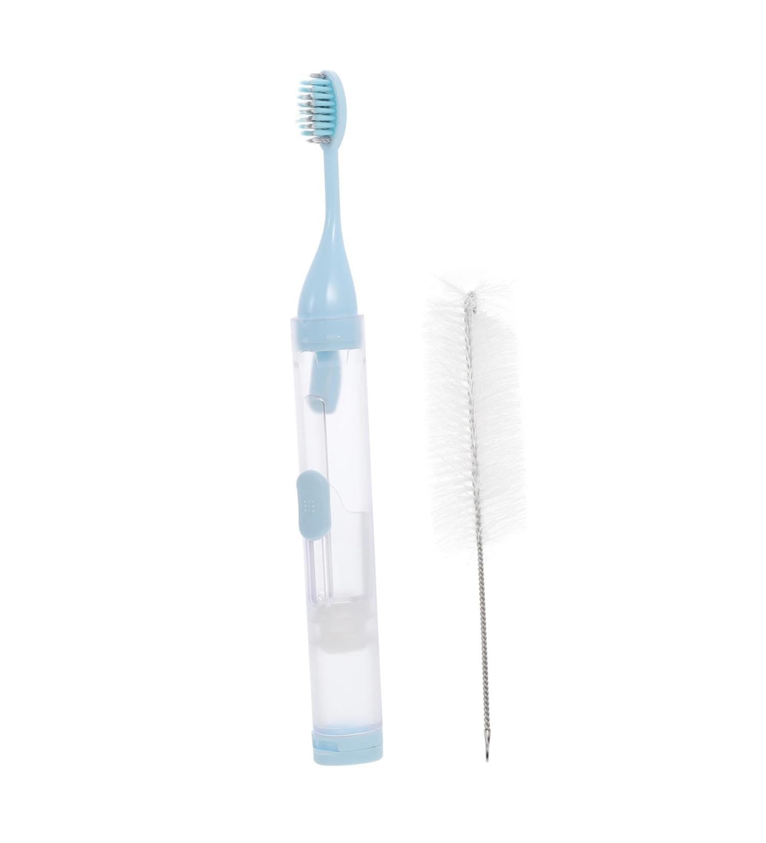 Buy Minkissy Travel Toothbrush Bag - Comfortable Folding Toothbrush for Braces & Tooth Hygiene - Blue (1 Pack) - International Shipping Available - Buy Online on GoSupps.com