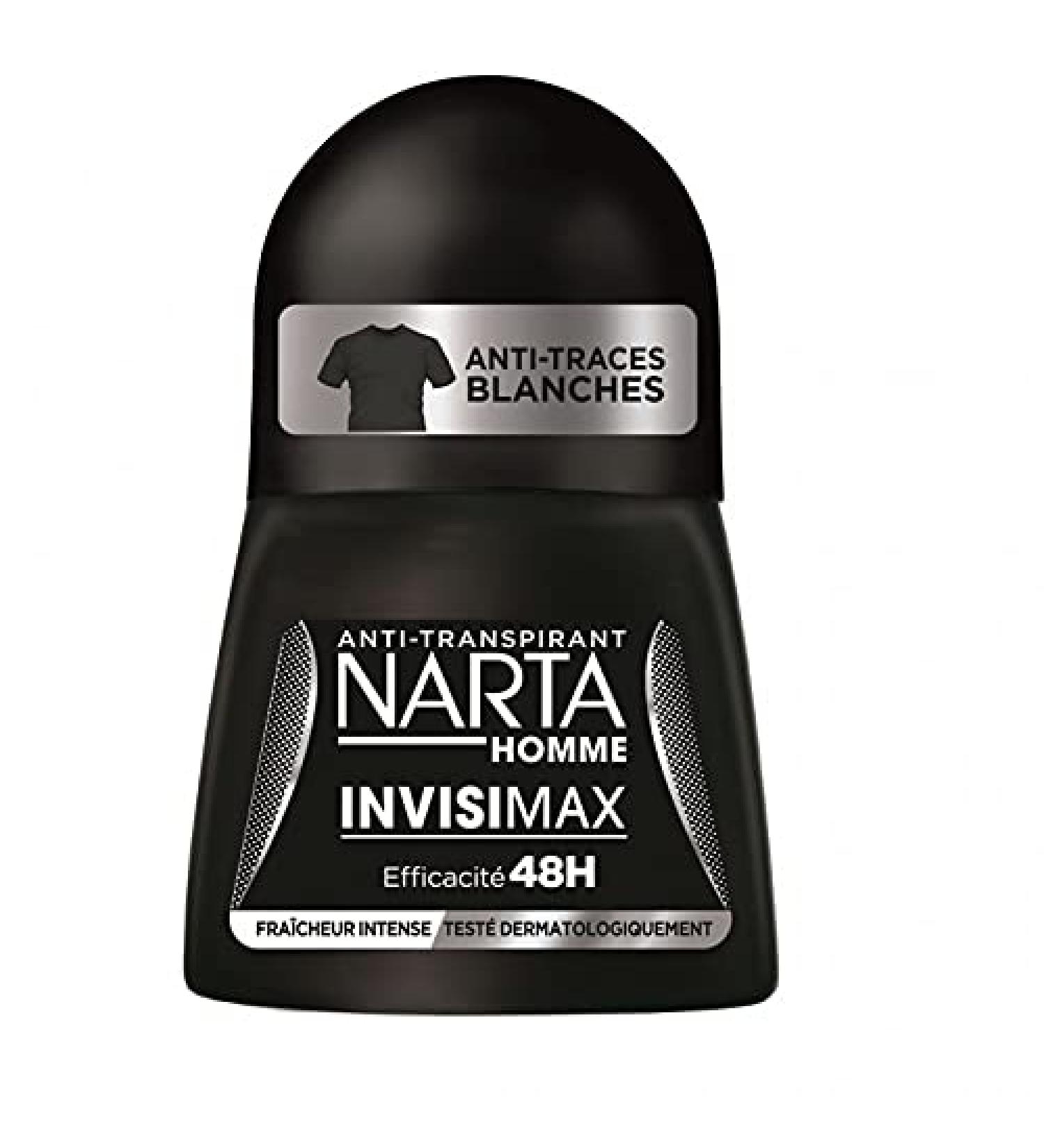 Narta Narta Men's Anti-Perspirant Roll-On Anti-Perspirant Anti-White Smear Effectiveness 48 Hours Intense Freshness 50 ml (Pack of