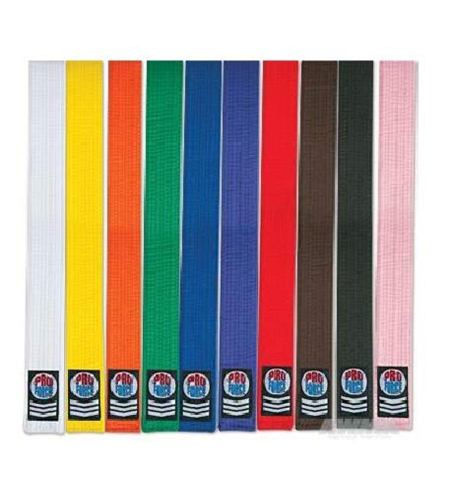 PROFORCE Extra Long Karate/Martial Arts Rank Belts (Yellow, 6-120")