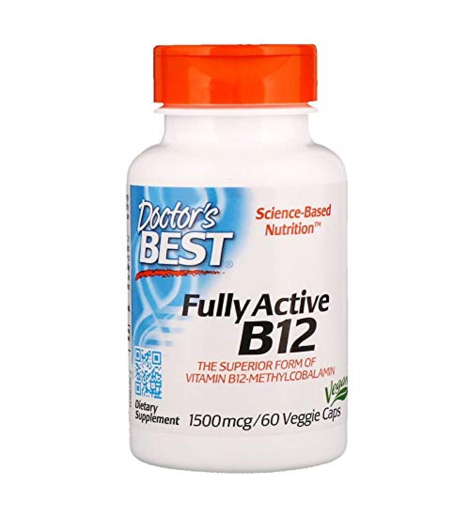 Doctors Best Fully Active B12 1500 mcg 60 vcaps