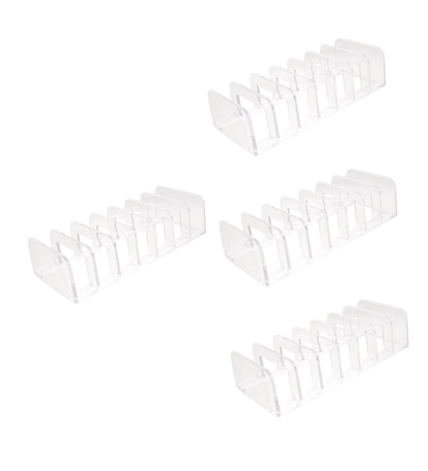 FOMIYES 4pcs Eye Shadow Storage Box Clear Drawer Organizer Storage Drawers Organizer Makeup Pallet Organizer - Buy Online on GoSupps.com