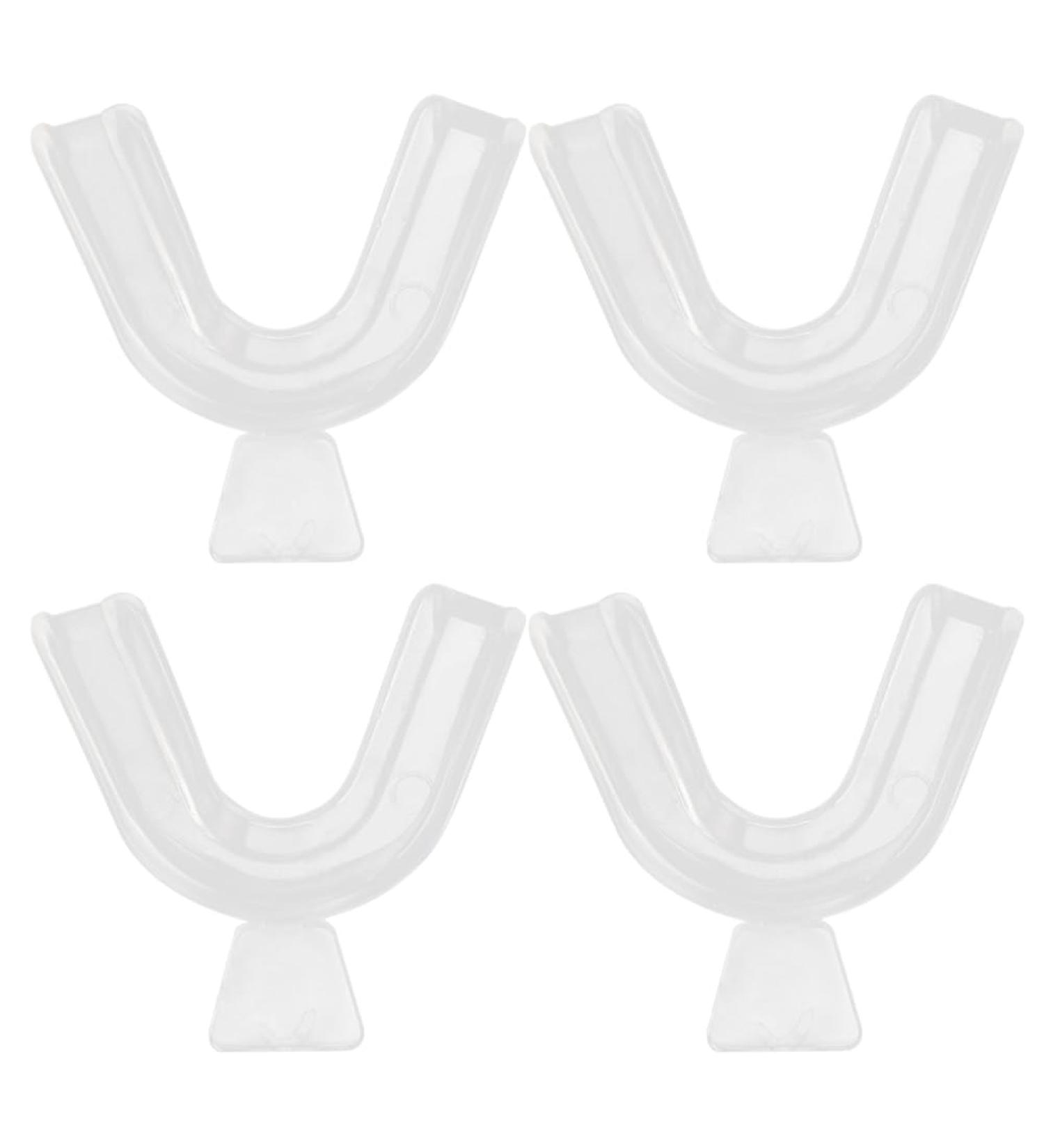  AMZLORD Pack of 4 Moldable Large Mouthguards for Teeth Grinding Bruxism Sport Aetic Orthodontic Br Set Custom Fit Dental Retainer Tray - Buy Online on GoSupps.com