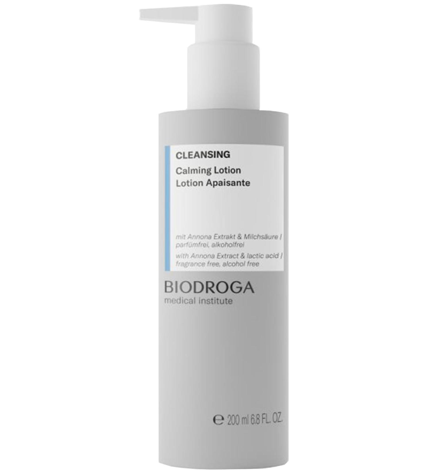 BIODROGA Medical Institute Cleansing Calming Lotion 200 ml - Gentle Cleansing Lotion with Antioxidants - Sensitive Soothing pH Neutral Hypoallergenic Moisturising Paraben-Free Fragrance-Free