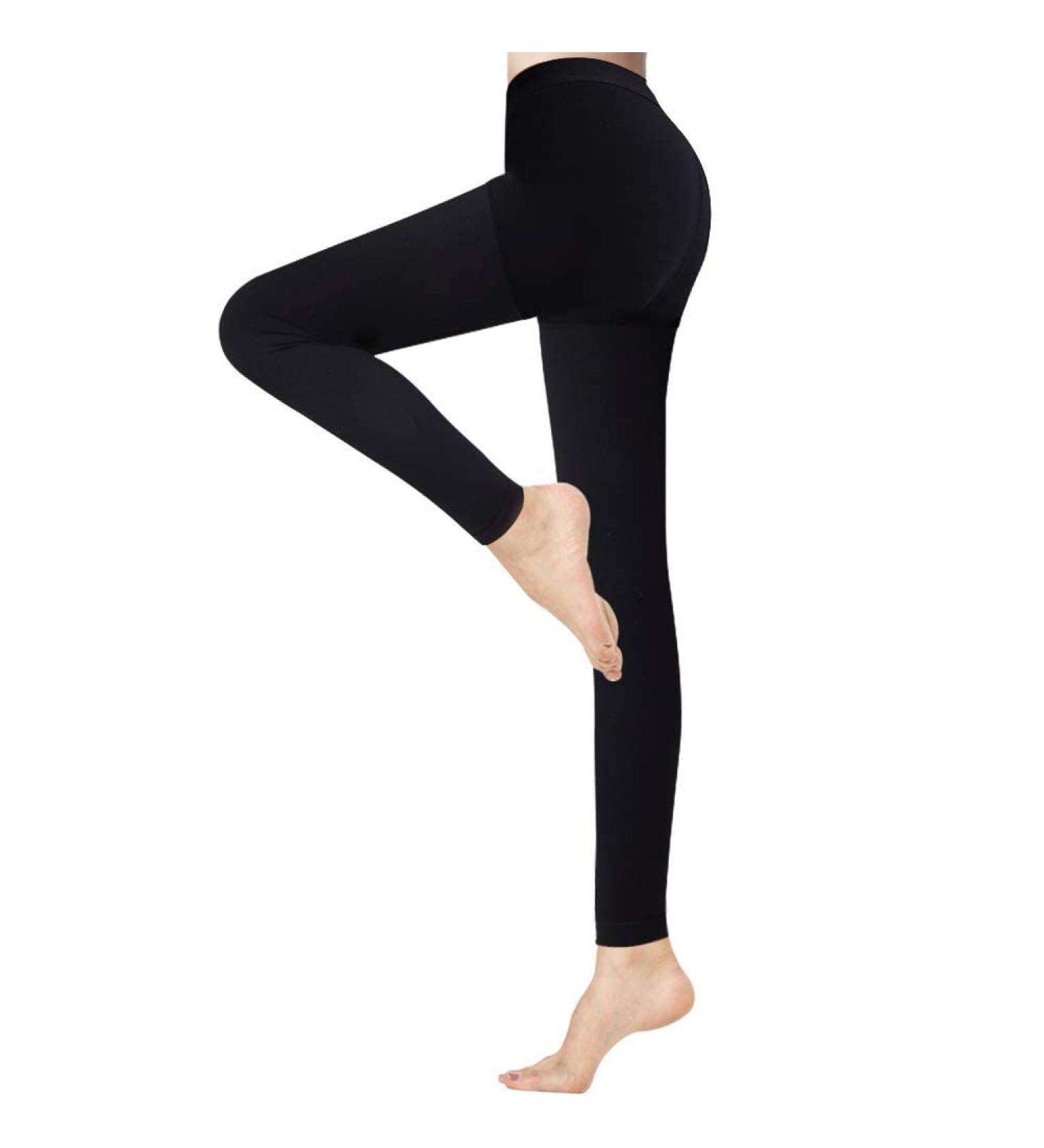 Buy Women's Medical Compression Tights 20-30 mmHg | Opaque Graded Support Hose for Varicose & Edema | Footless Black (Pack of 1) - Buy Online on GoSupps.com