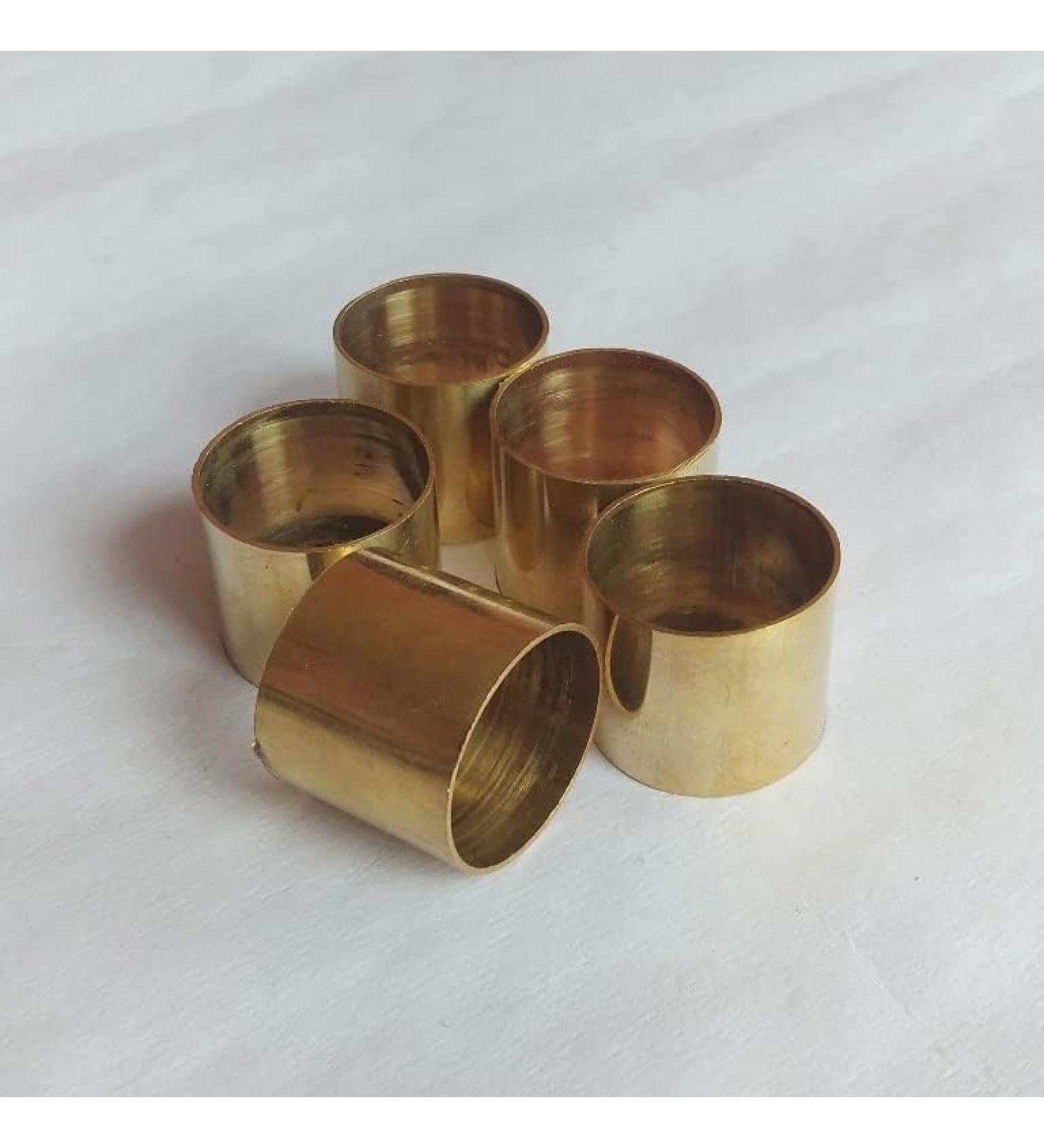 FICUS GIFT Set of 5 Solid Brass Ferrules Collars Ring Shaft Walking Stick-Spare Part Accessories for Wooden Sticks-Walking Cane - Buy Online on GoSupps.com