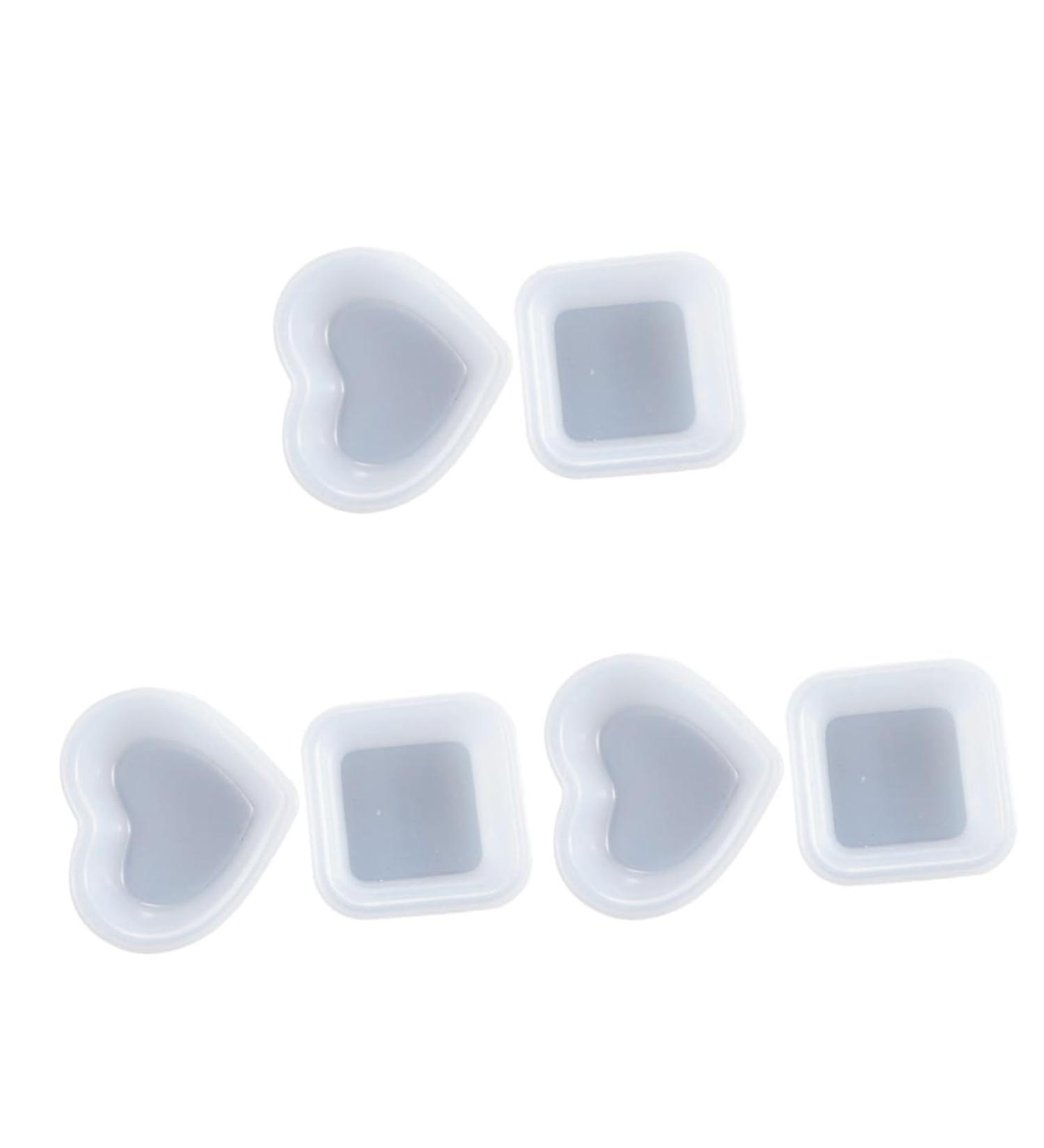 Tofficu 6 Pcs Dish Silicone Mold Molde De Para Resina Square Tray Keychain Mold Diy Plate White - Buy Online on GoSupps.com