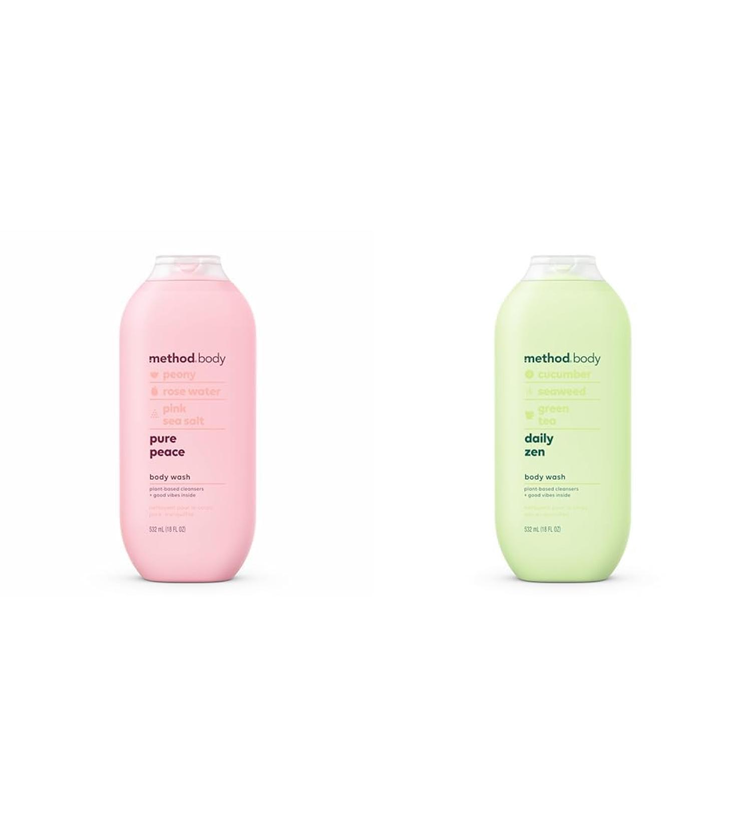 Method Body Wash Pure Peace and Daily Zen Paraben and Phthalate Free 18 oz (Pack of 1)