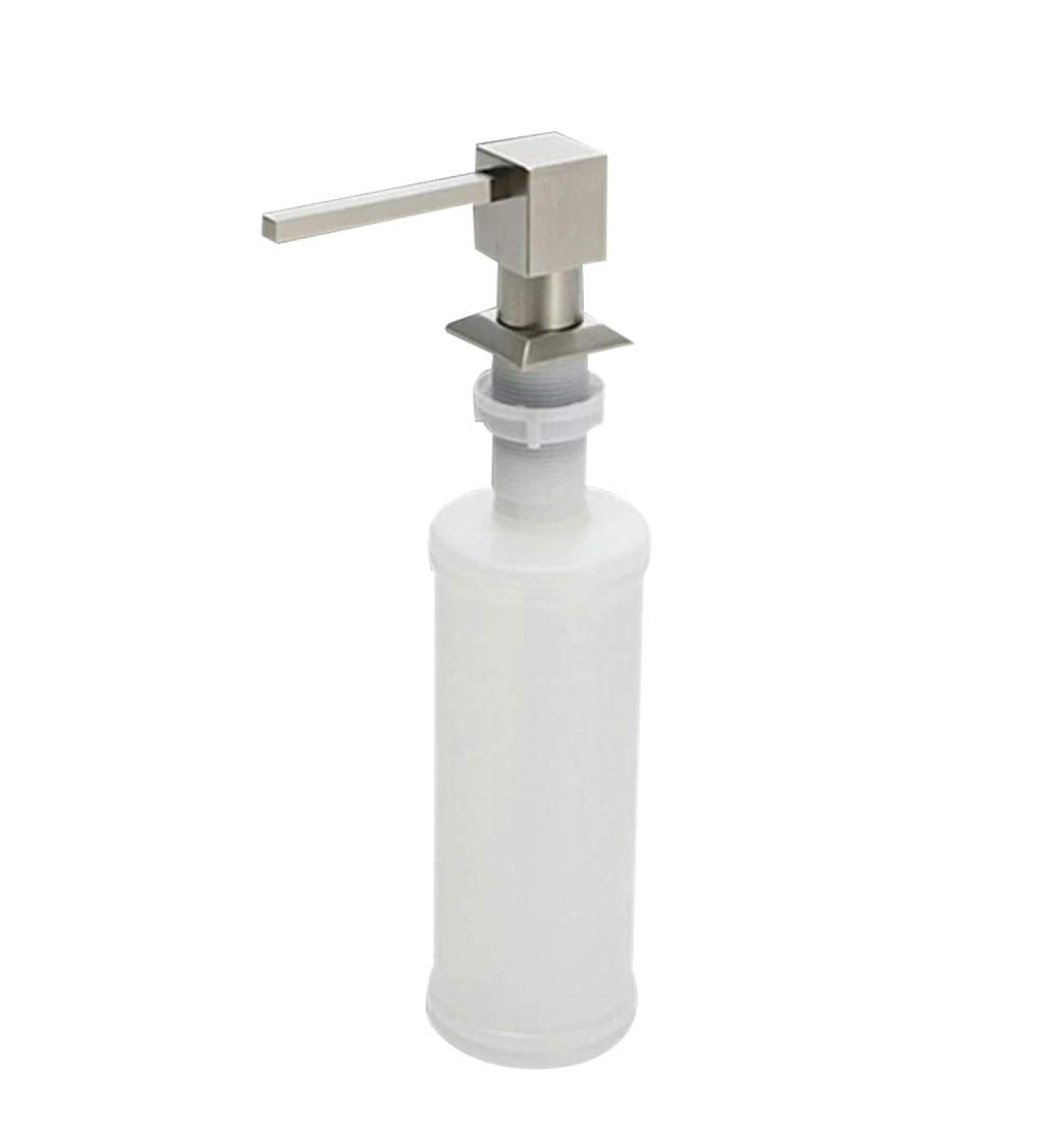 Head Bottle Dispenser 1PCS Soap Dispenser for Kitchen Sink Soap and Lotion Dispenser for Countertop Hand Soap Dispensers Pump Bottle Bathroom Empty Shampoo Bottle (Square Pump - Buy Online on GoSupps.com