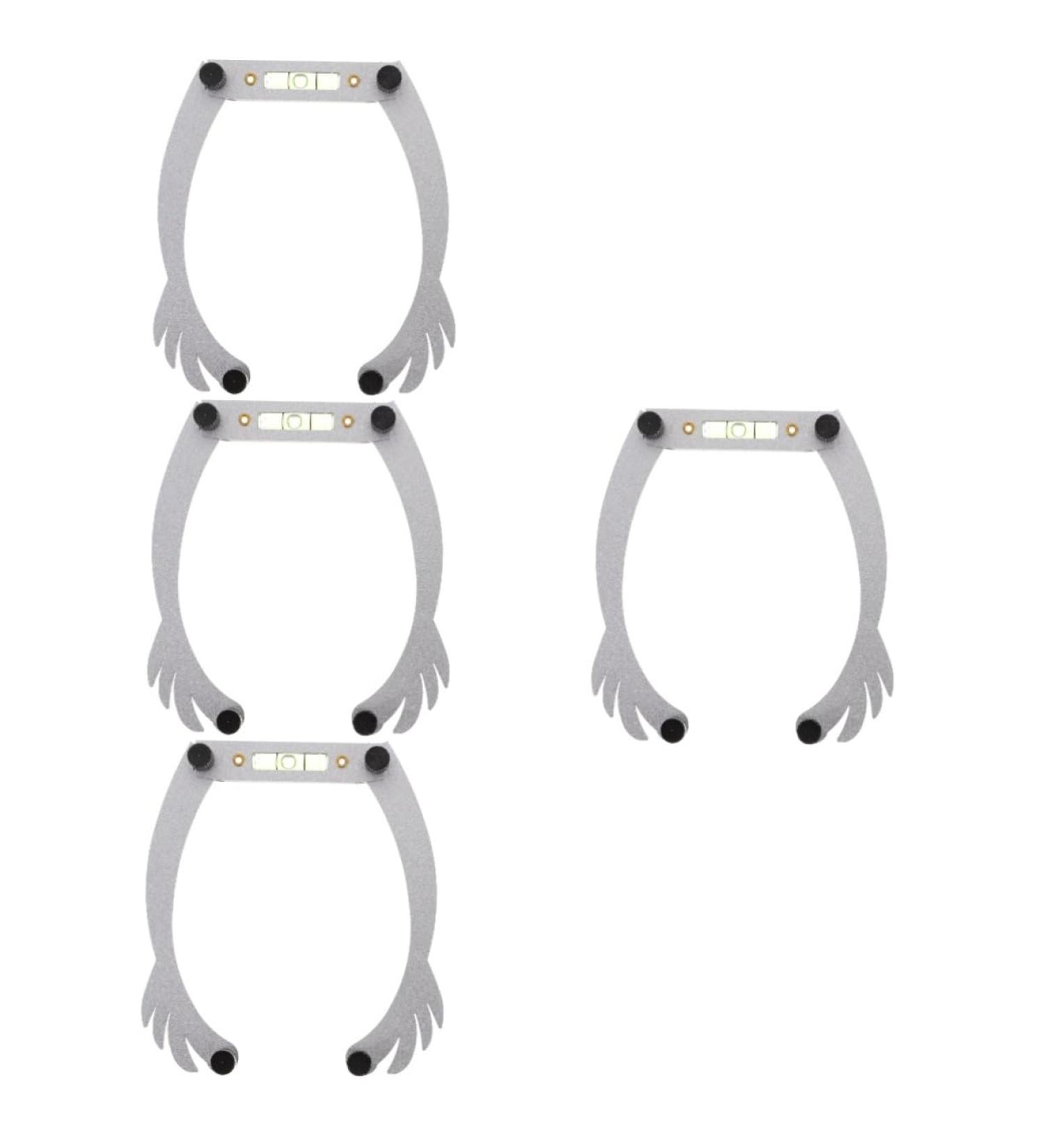 Beavorty 4pcs eye brow shaping kit white white outfit brow mapping kit suite aluminum alloy eyebrow line - Buy Online on GoSupps.com