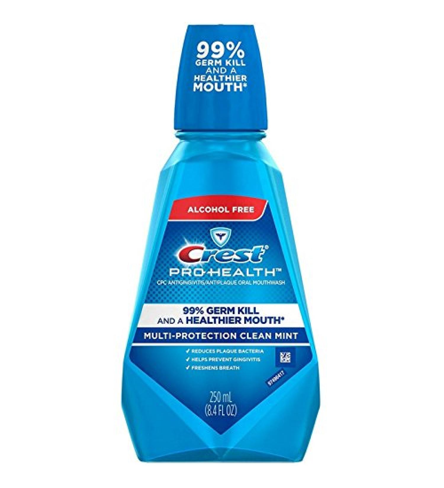 Crest Pro-Health Antiplaque Oral Mouthwash Multi-Protection Mint 8.4 oz ( Pack of 3)
