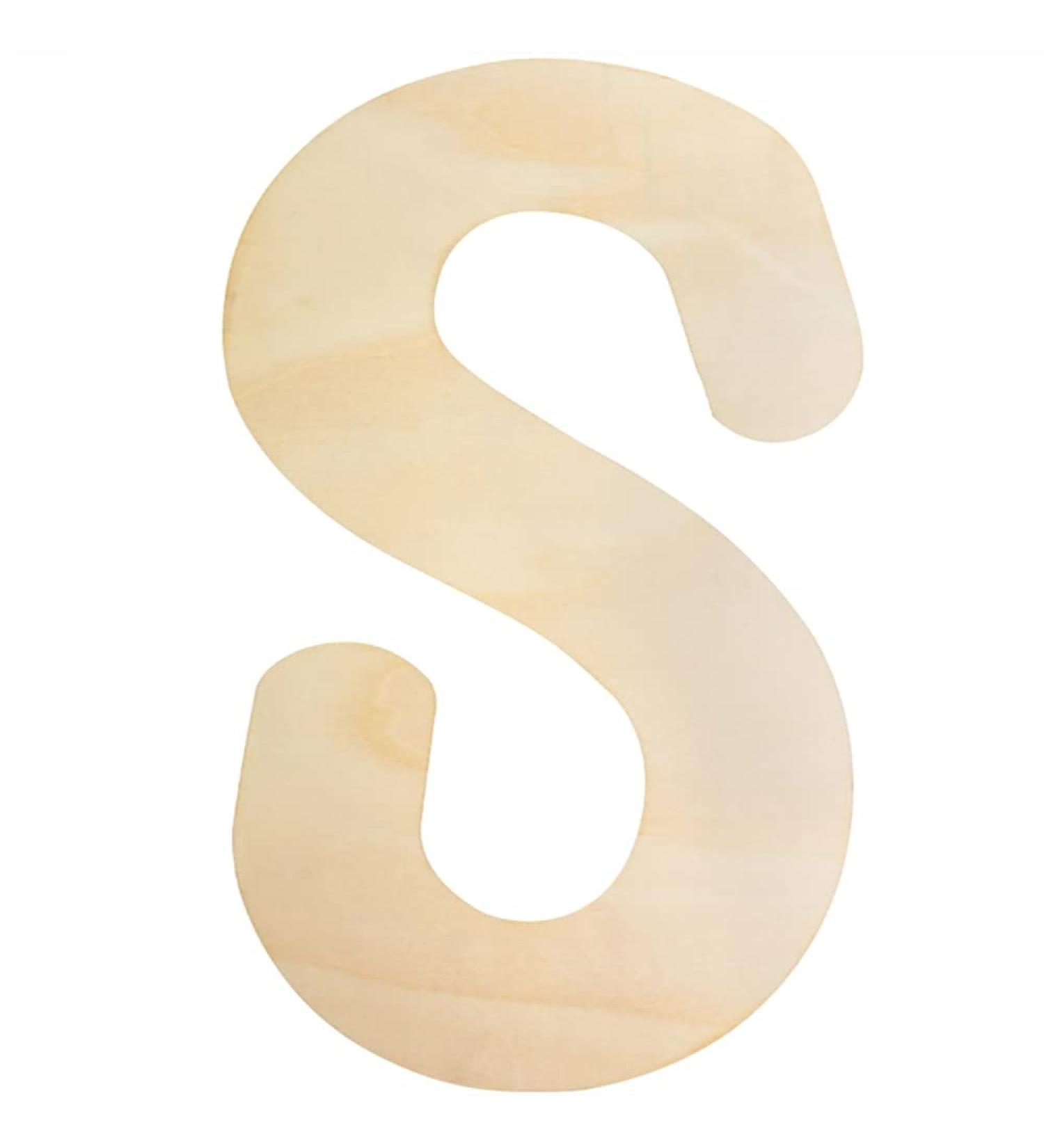 30cm Large Wooden Letter for Crafts - Capital Alphabet, 5mm Thick Unfinished MDF Wood - Nursery Wall Decor & DIY Painting - Home Decor - Buy Online on GoSupps.com