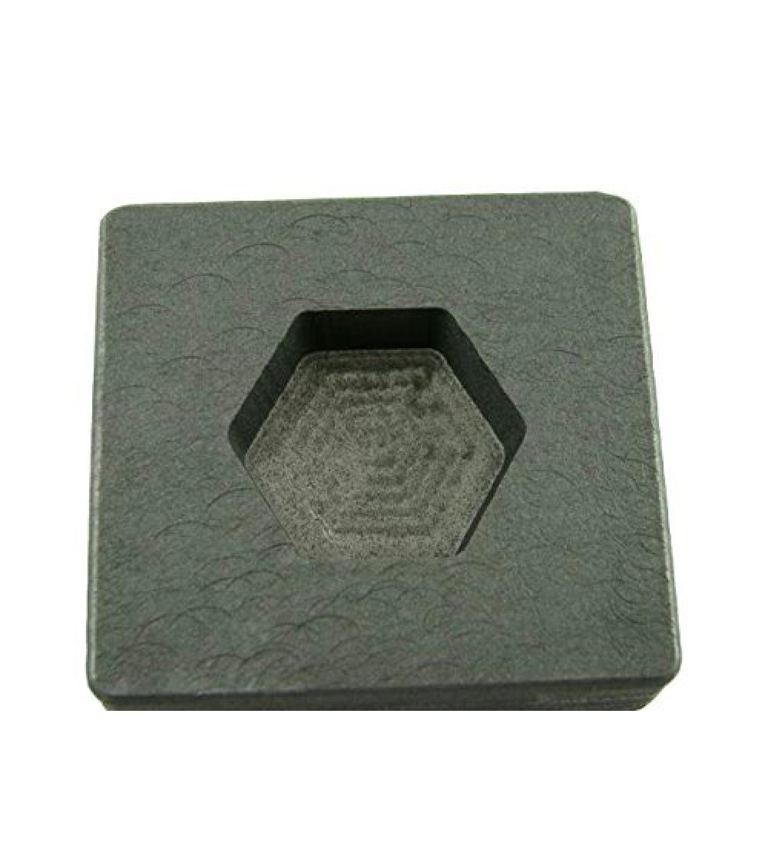 2 oz Hexagon Gold Bar High Density Graphite Mold - Create 1 oz Silver Bars Easily - Buy Online on GoSupps.com