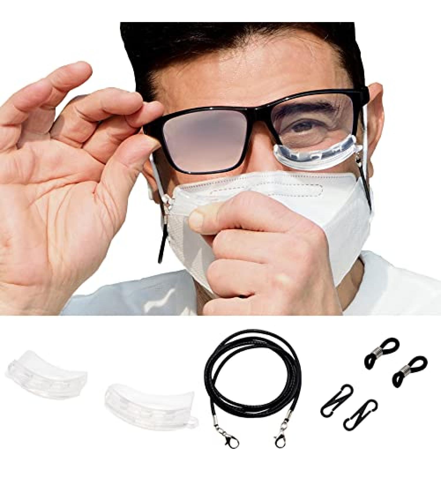 Semi-Permanent Anti-Fog Eyewear Accessory for Glasses Without Defogging Sprays or Wipes While Wearing a Mask : Glagly Anti-Fog Extreme Package(Anti-Lost Items are Included) - Buy Online on GoSupps.com