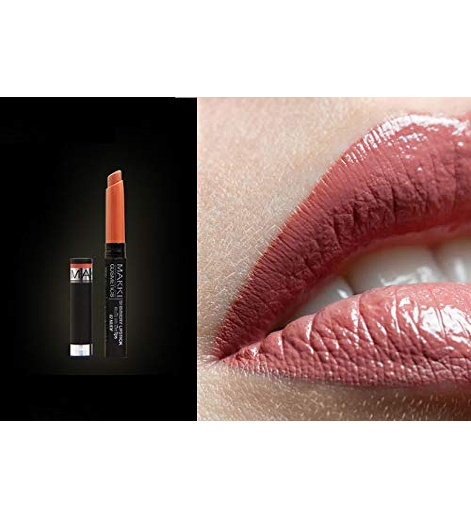  Makki Makki Shimmer lipstick melts on lips - nude glossy - Buy Online on GoSupps.com