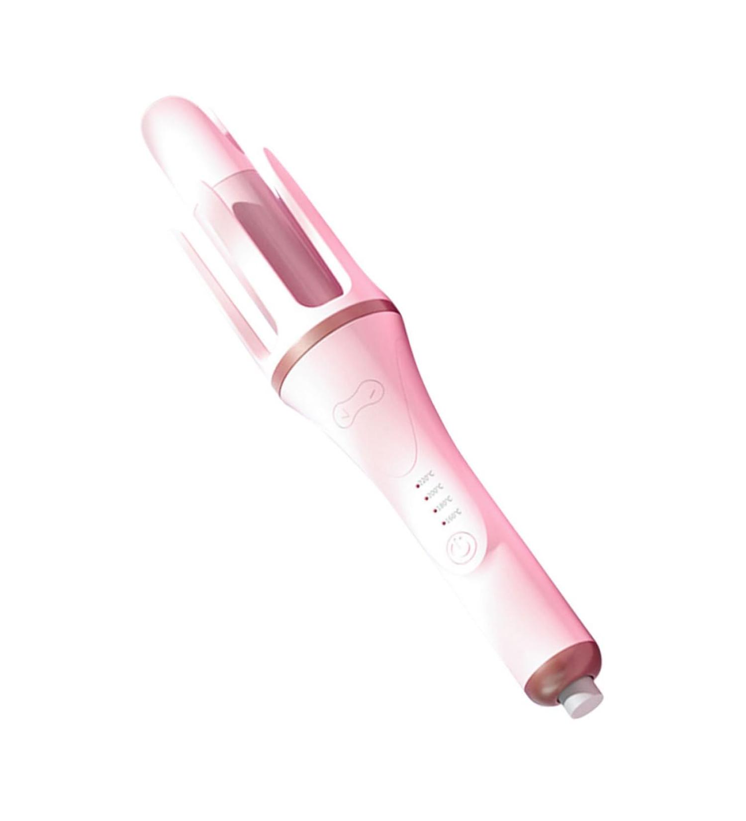FOMIYES Fully Automatic Hair Curling Iron Tool Curler Hair Rollers Pink Nylon 32.50X5.50X5.50CM Pink - Buy Online on GoSupps.com