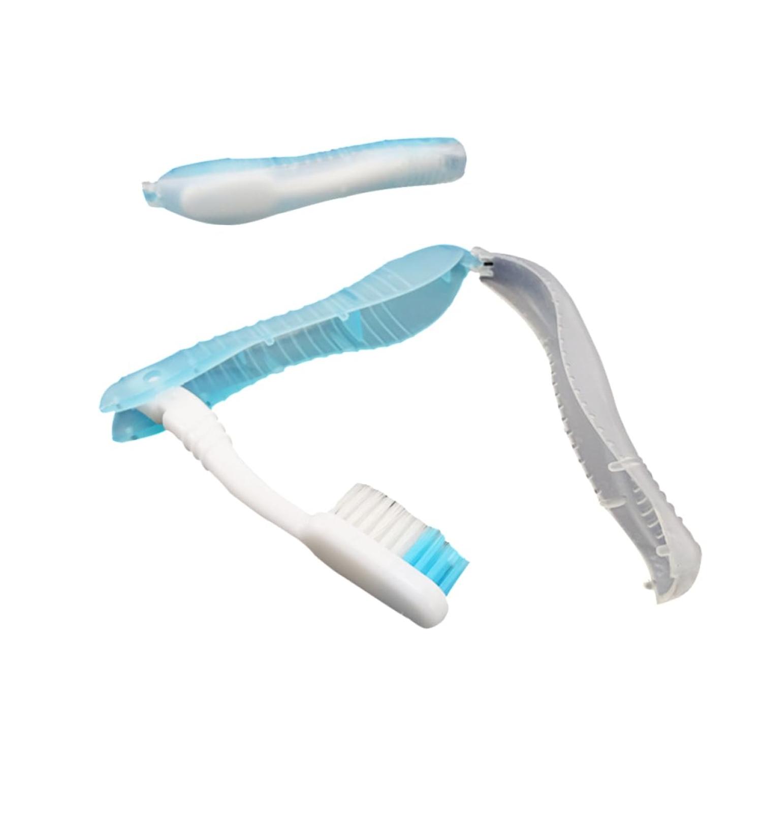 SEWOART Disposable Folding Toothbrush - Blue Travel Toothbrush for Camping & On-the-Go (1 Pack) - Buy Online on GoSupps.com