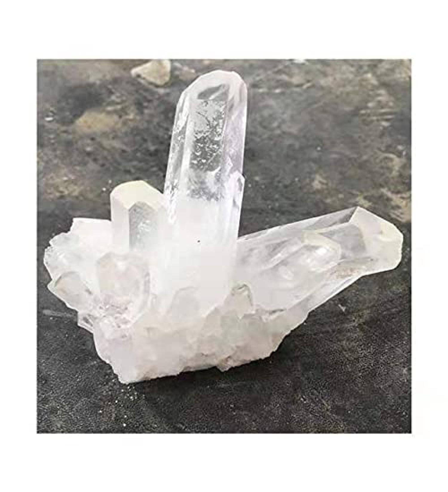 1pc Quartz Natural White Minerals Specimen Crystals Cluster for Stones 500-650g - Buy Online on GoSupps.com