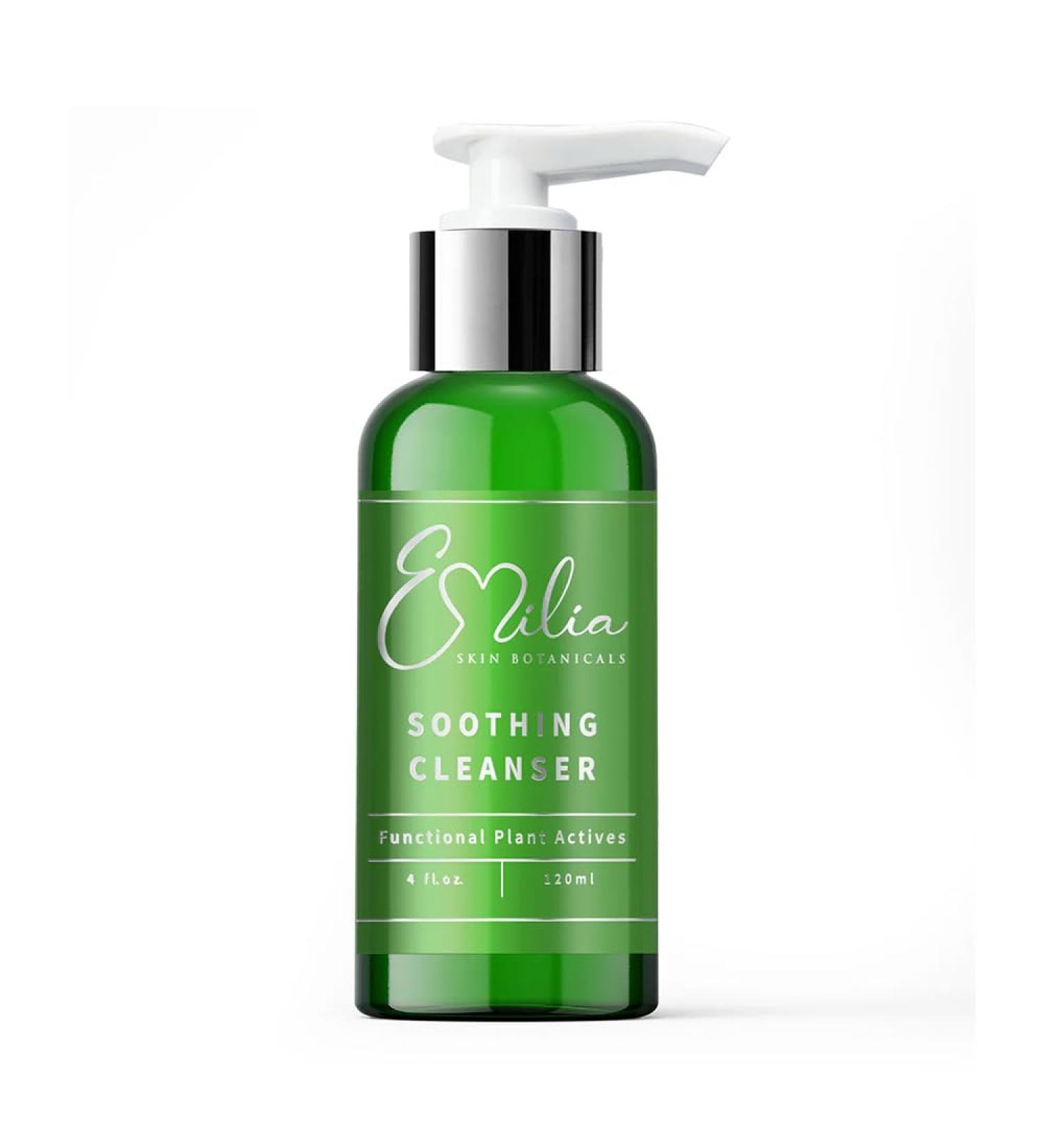 Emilia Soothing Cleanser 4 fl oz Hydrating Face Wash with Hyaluronic Acid Niacinamide & Vitamin C for Sensitive Skin Dullness and Uneven Tone - Buy Online on GoSupps.com