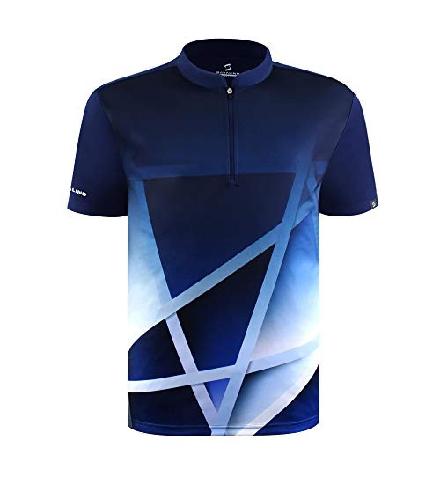 SAVALINO Men's Bowling Sublimation Printed Jersey - Navy, 3X-Large - Buy Online on GoSupps.com