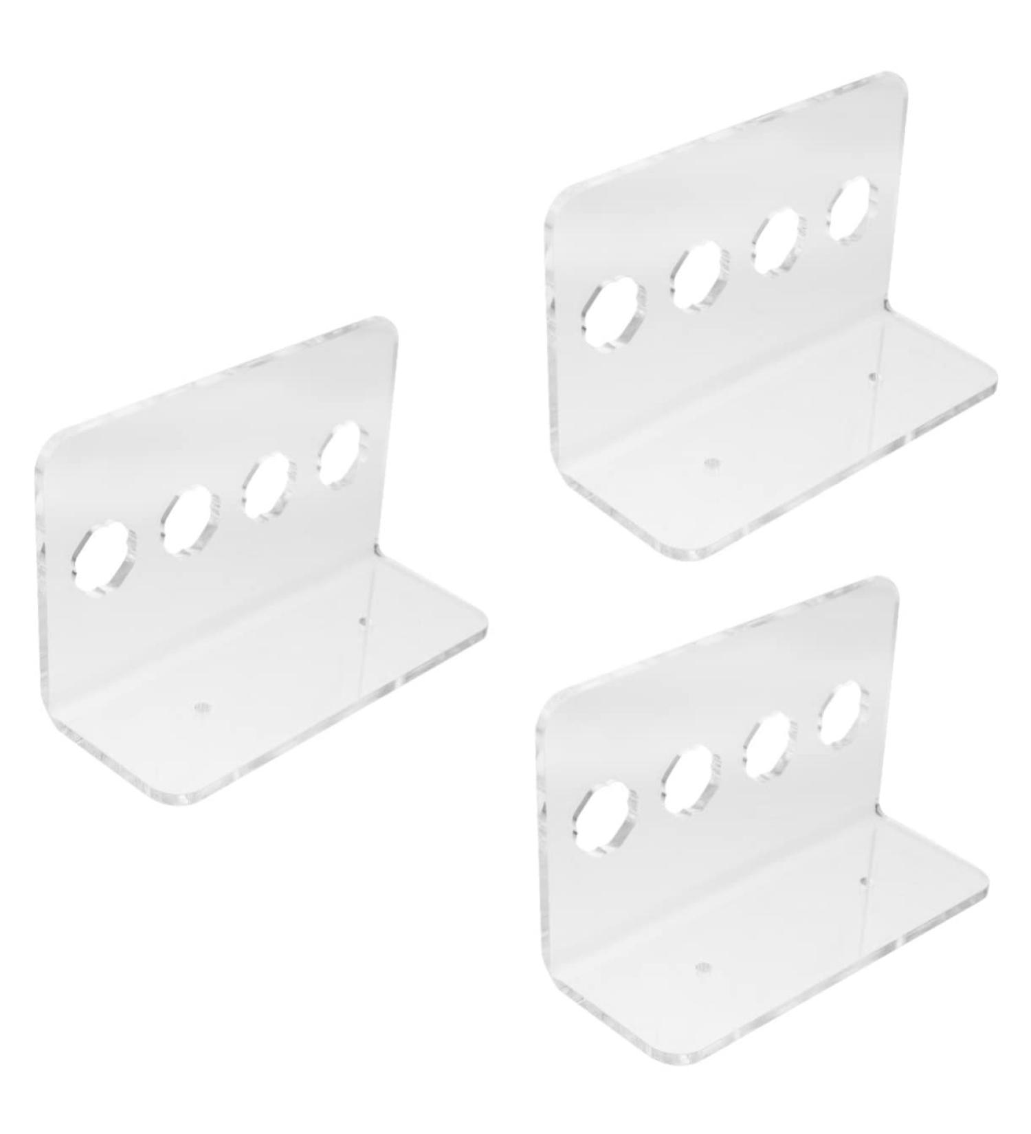 Buy Minkissy 3-Piece Scissors Shear Storage Box - Wall-Mounted Acrylic Hairdressing Clip Rack - Salon Organizer - 13x8cm - Buy Online on GoSupps.com