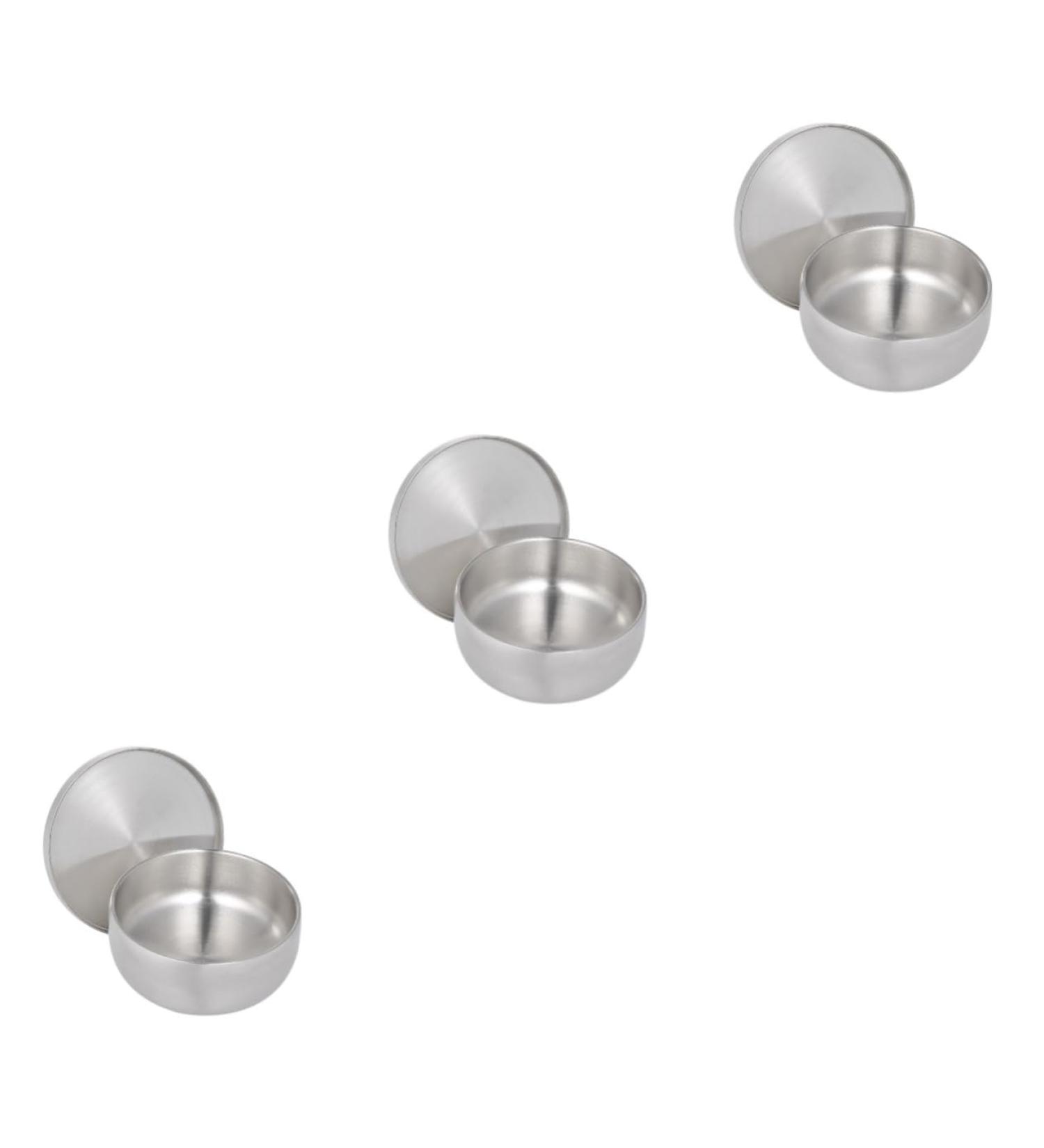 Minkissy 3pcs Warming Container Set for Men - Shaving Soap Dish & Razor Holder - Smooth Shave Essentials - Buy Online on GoSupps.com