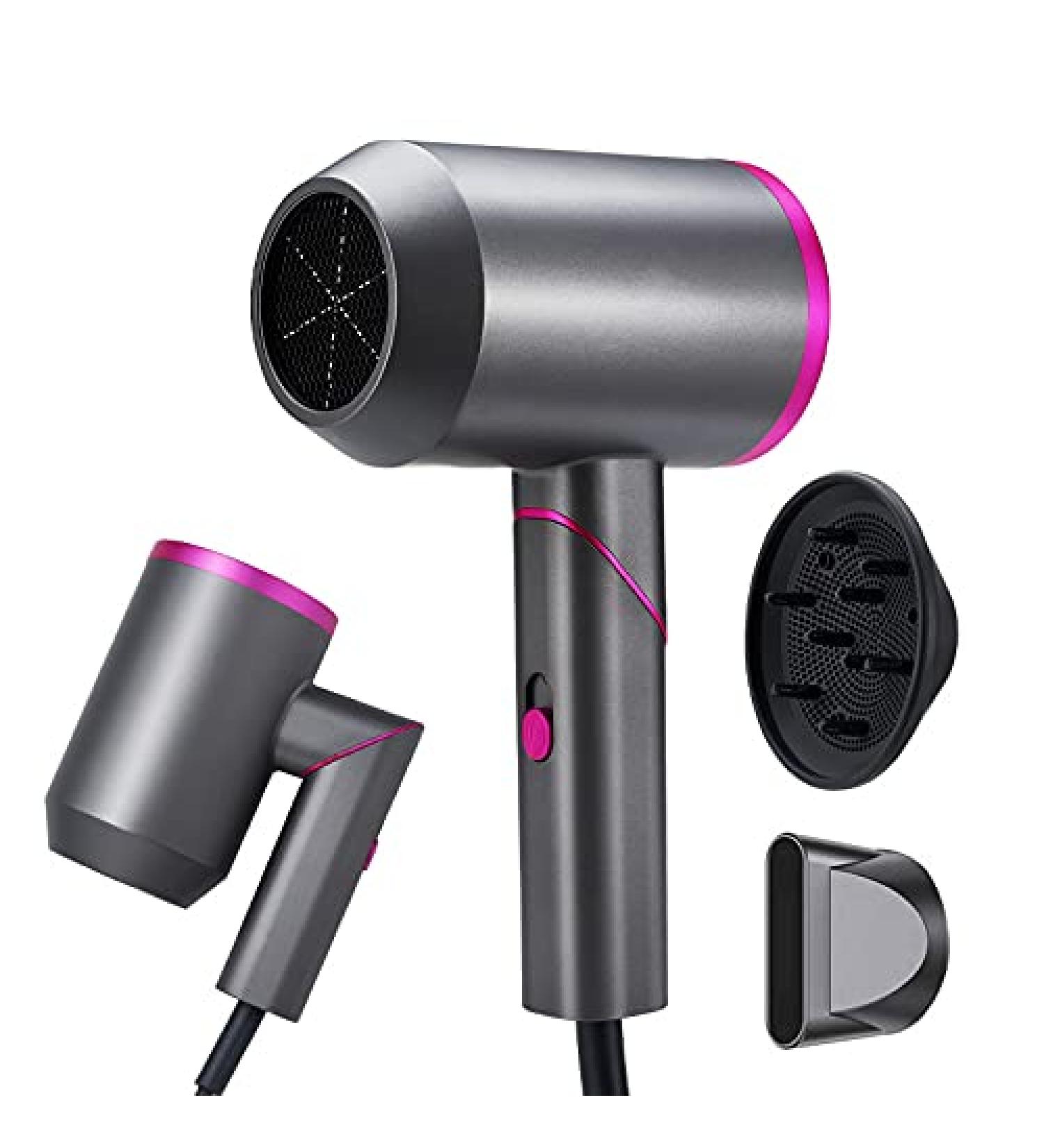 Folding Hair Dryer Net Red Hammer Hair Dryer Hotel Negative Ion Hair Dryer High Power Hair Dryer (Gray) - Buy Online on GoSupps.com