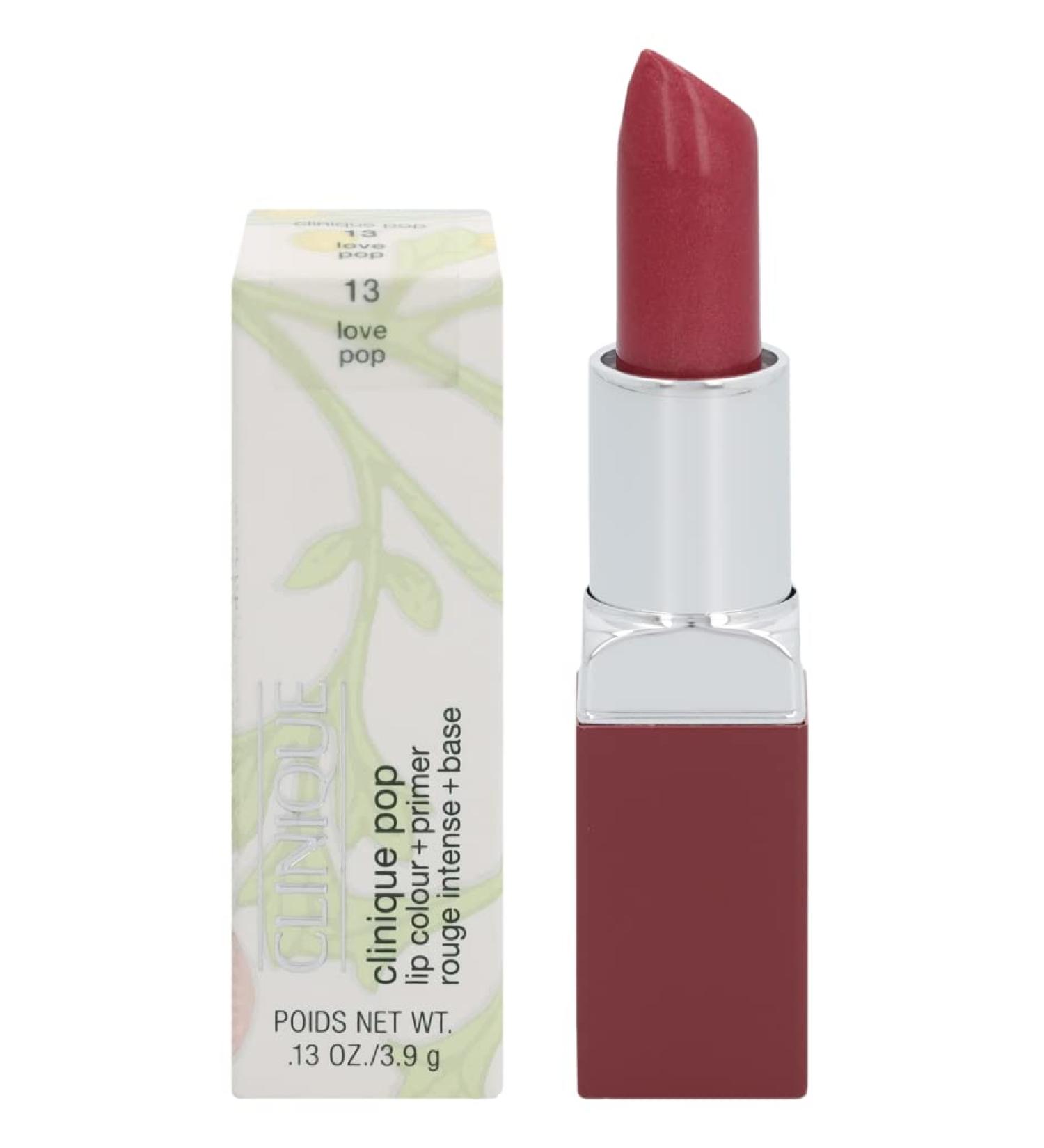 Clinique Pop Lip Color + Primer No. 13 Love 0.13 oz - Long-Lasting Lipstick with Built-In Primer - Buy Online on GoSupps.com