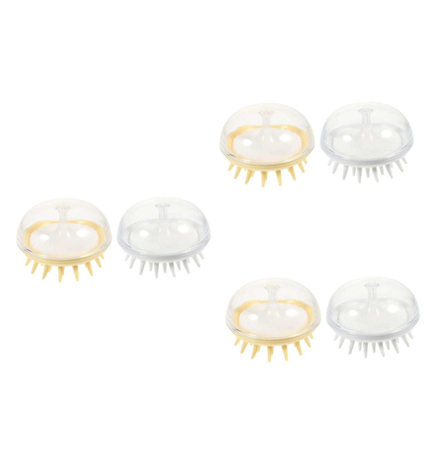 Beavorty 6-Pack Shampoo Brush - Silicone Scalp Massager & Hand Massager for Men - Ultimate Hair Care & Relaxation Tool - Buy Online on GoSupps.com